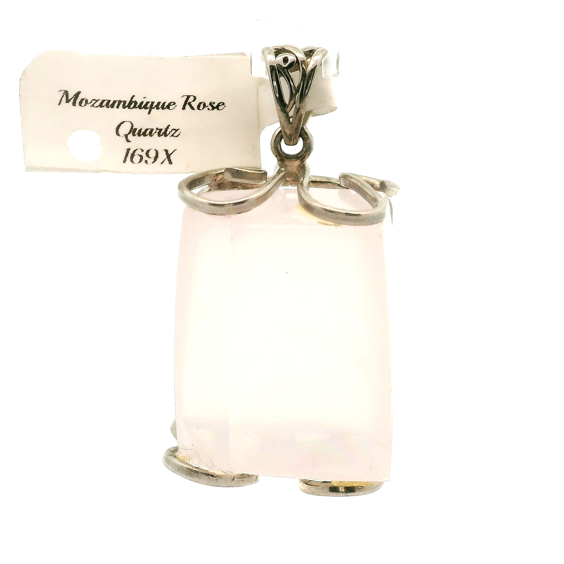 Mozambique Rose Quartz Pendant for Self Love And Healthy Aura Healing