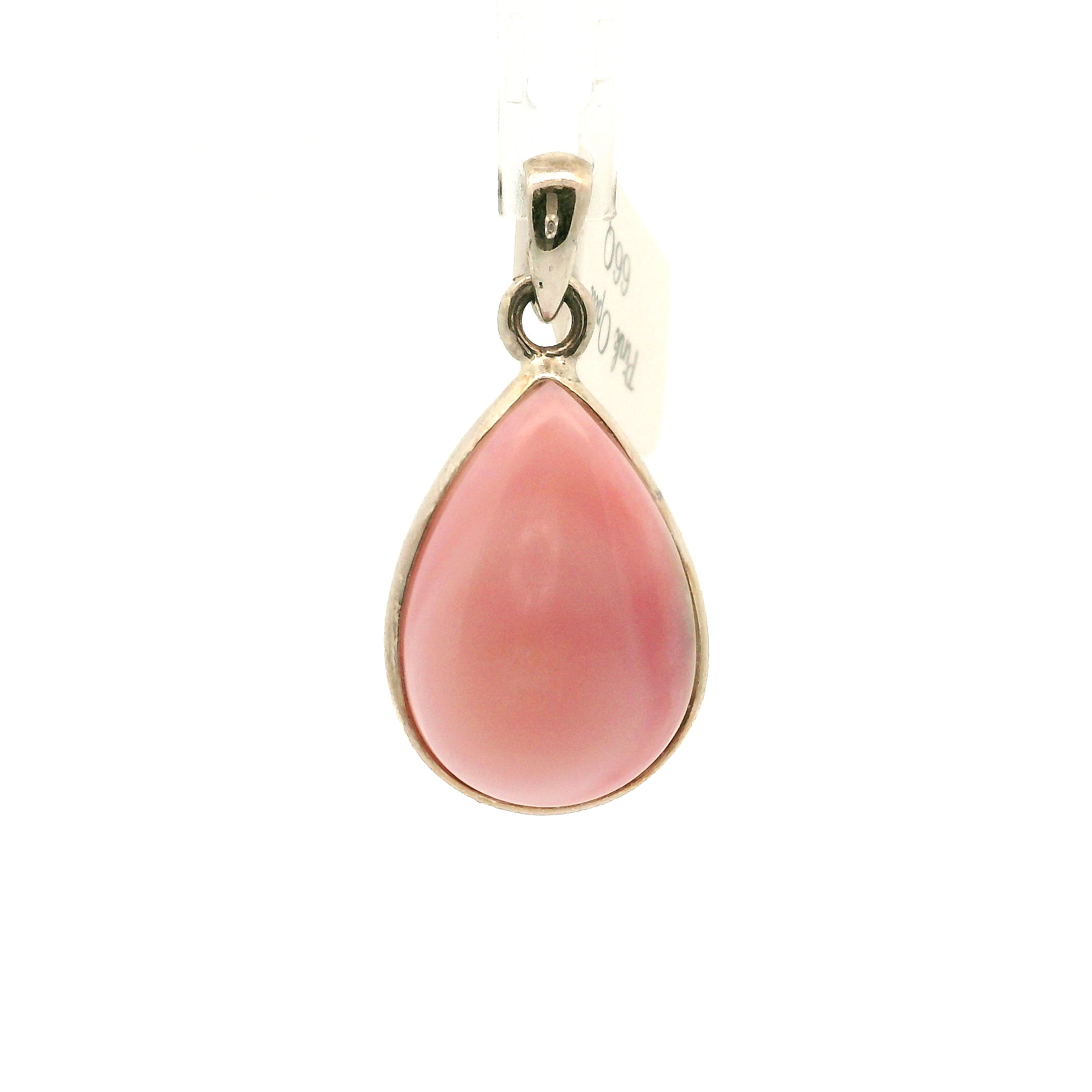 Peruvian Pink Opal Pendant .925 Silver for Love, Romance and Peace