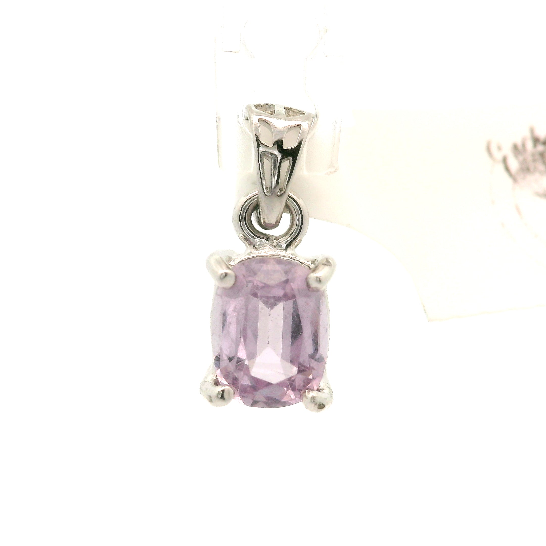 Lavender Spinel Mini Pendant .925 Silver for Spirituality, Mystery, and Imagination