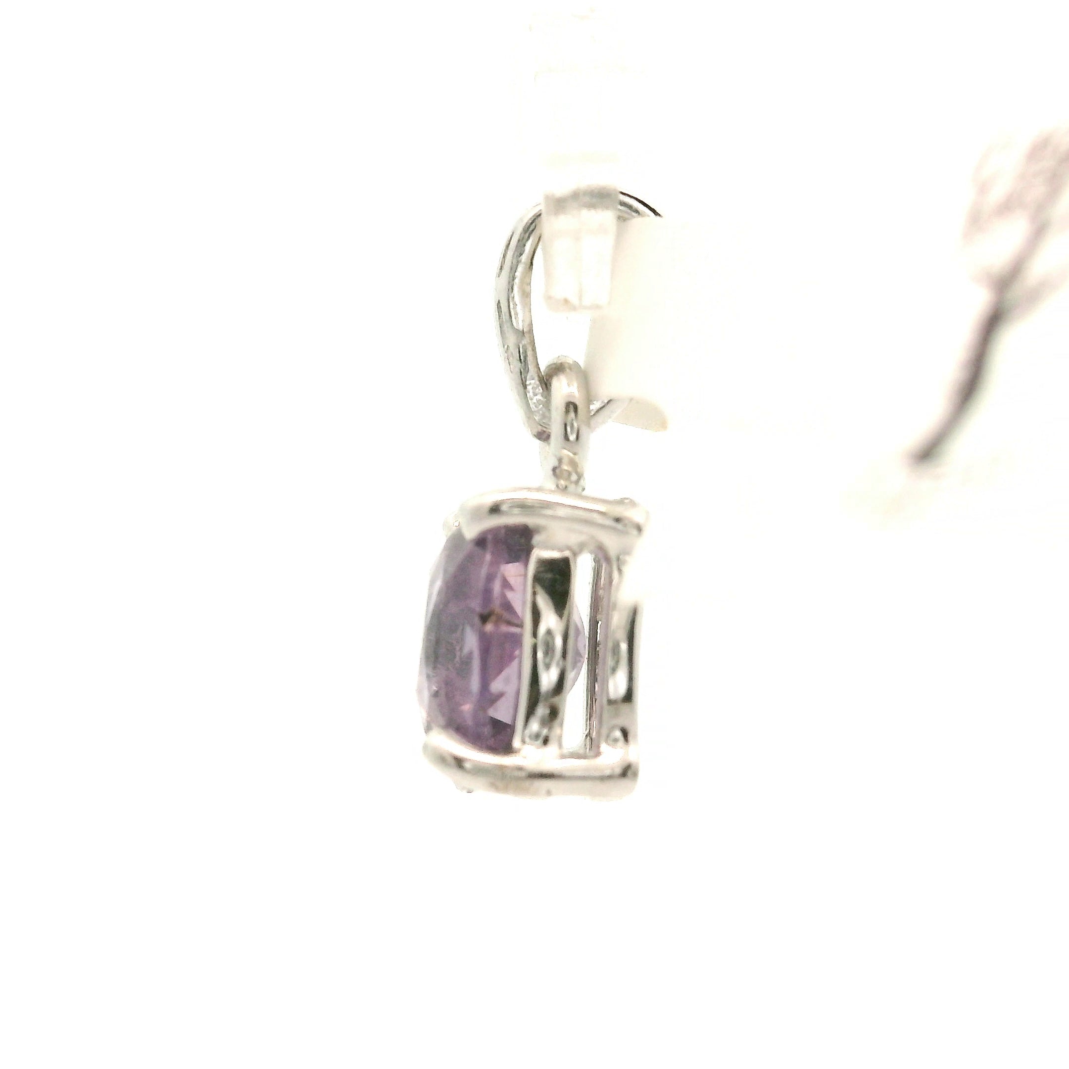 Lavender Spinel Mini Pendant .925 Silver for Spirituality, Mystery, and Imagination