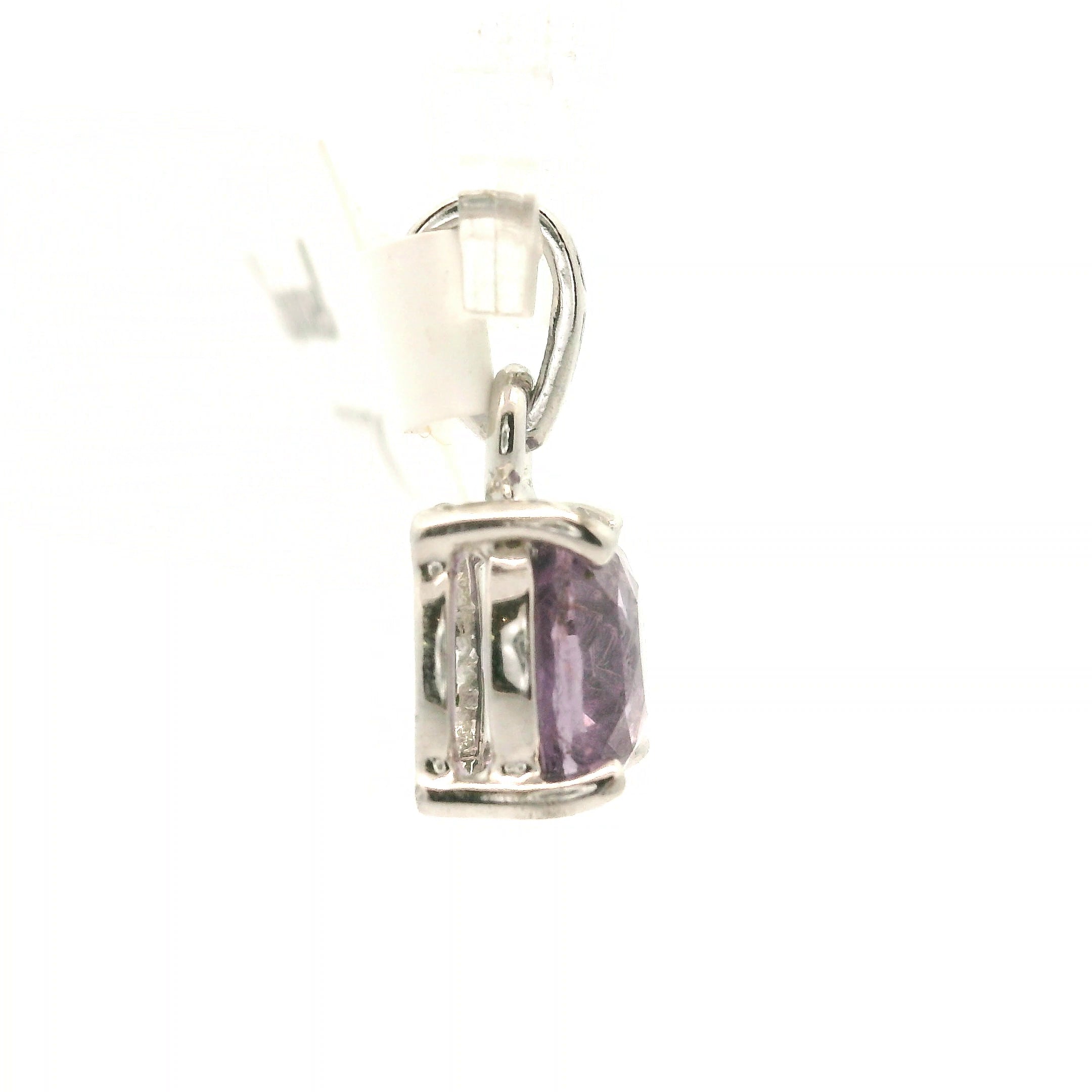 Lavender Spinel Mini Pendant .925 Silver for Spirituality, Mystery, and Imagination