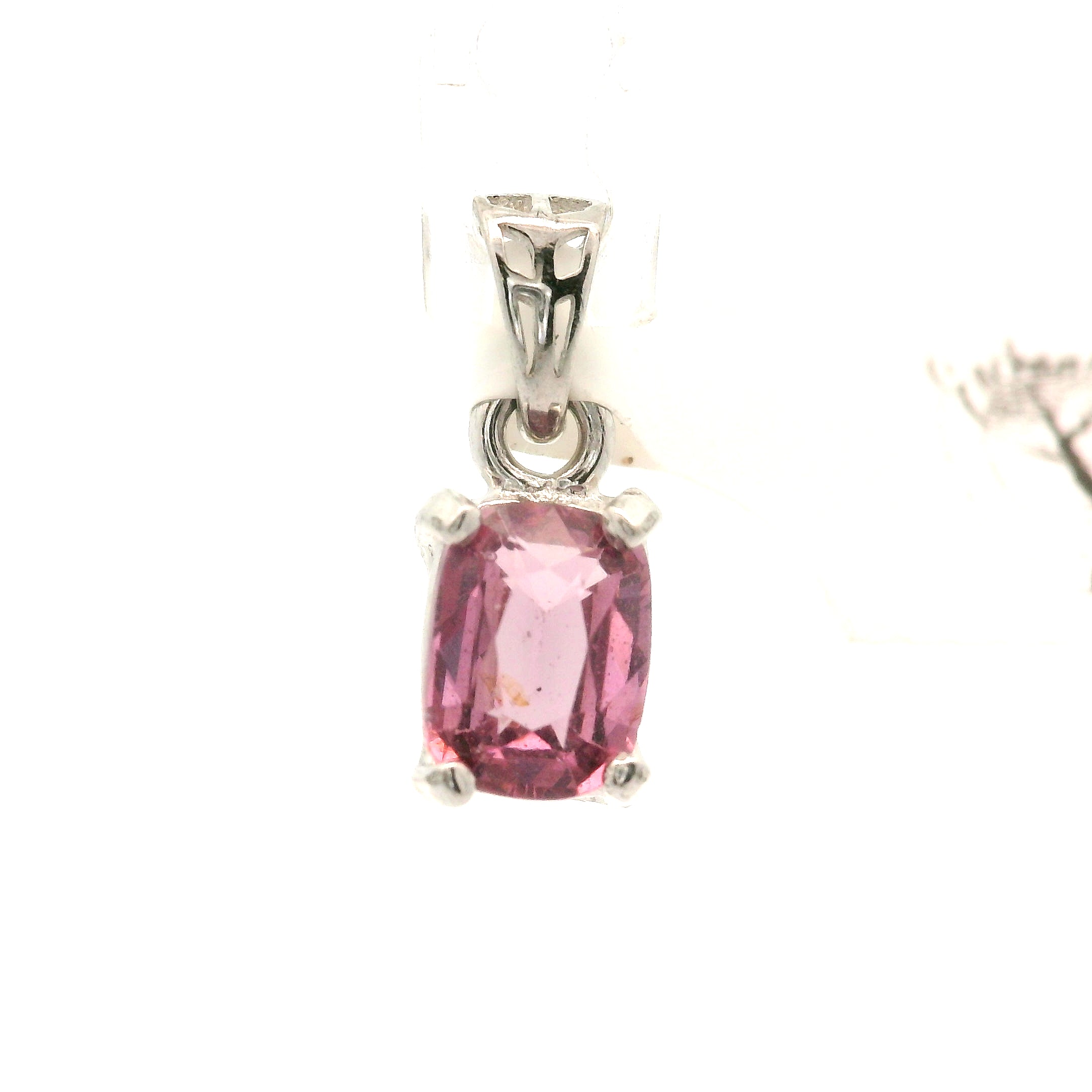 Magenta Spinel Mini Pendant .925 Silver for Love and Harmony
