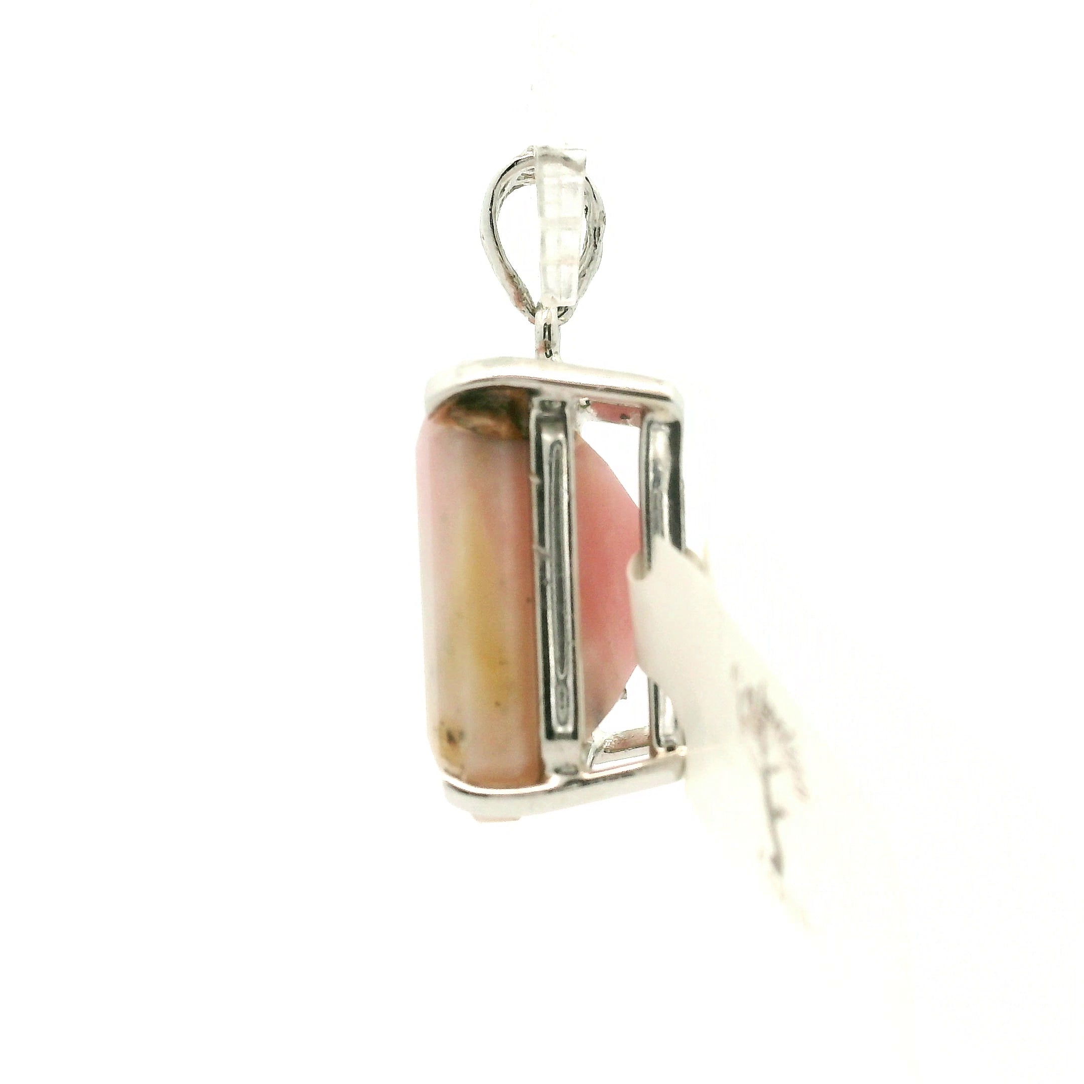 Pink Opal Pendant .925 Silver for Peace, Tranquility and Emotional Healing