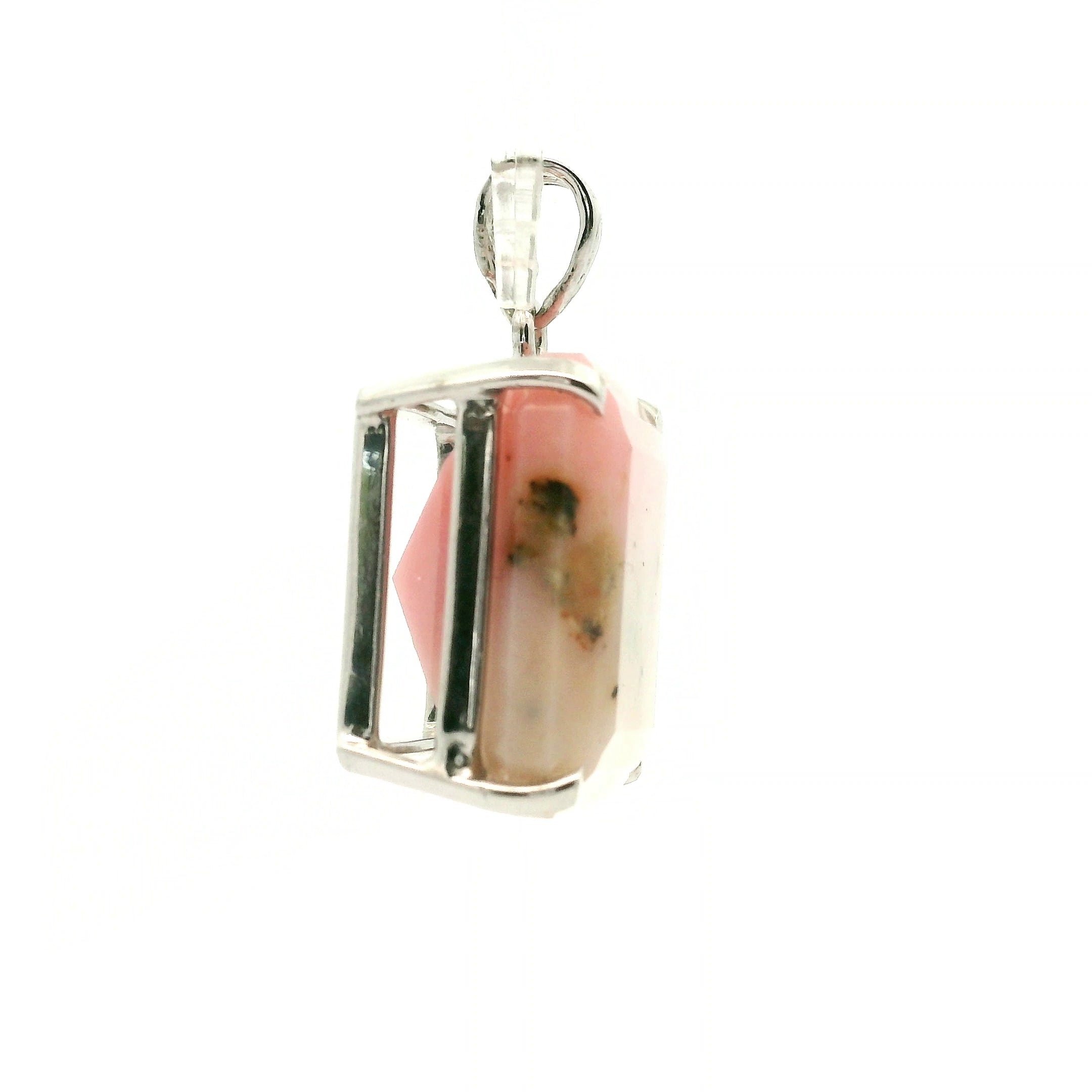 Pink Opal Pendant .925 Silver for Peace, Tranquility and Emotional Healing