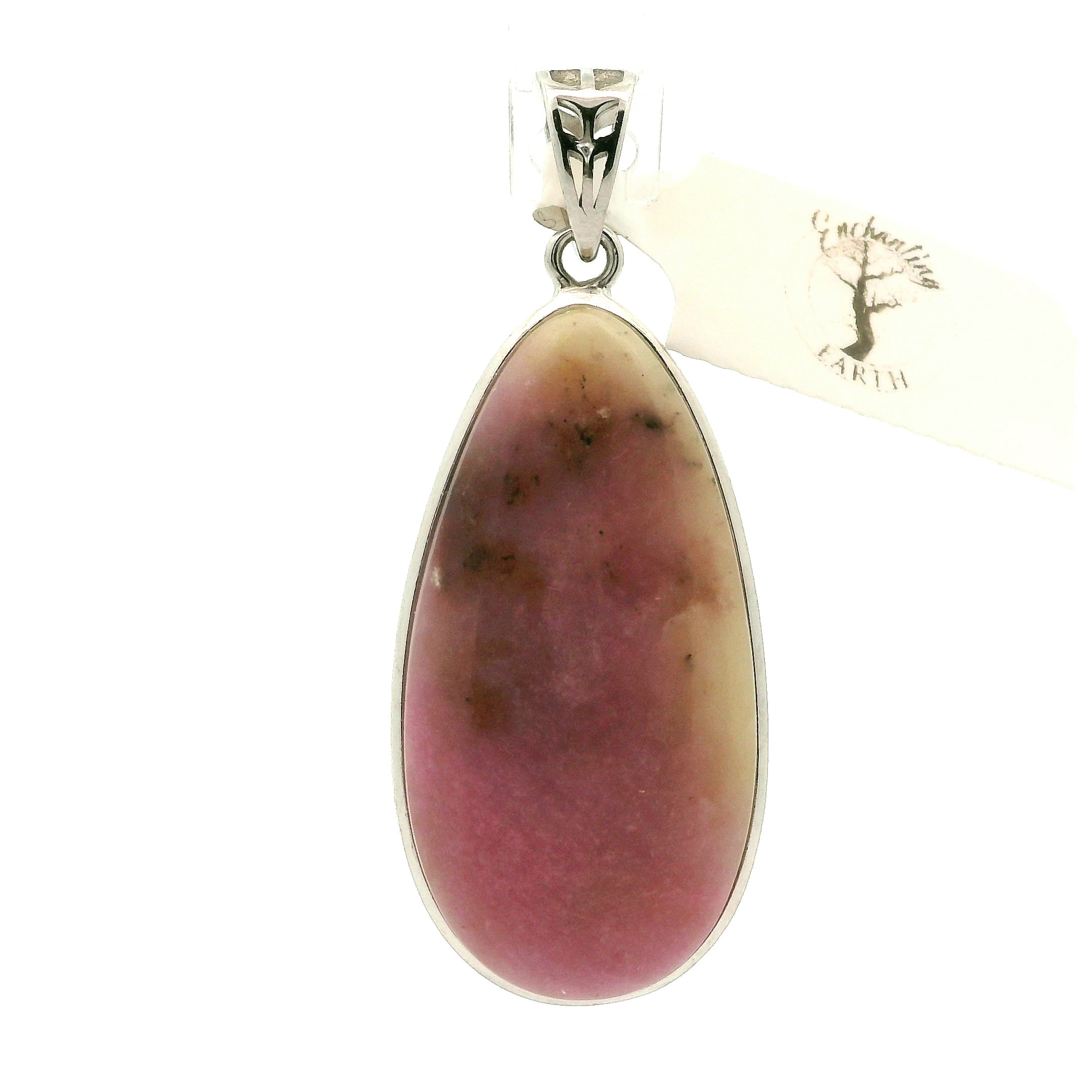 Pink Petalite Pendant 925 Silver for Empowerment and Love