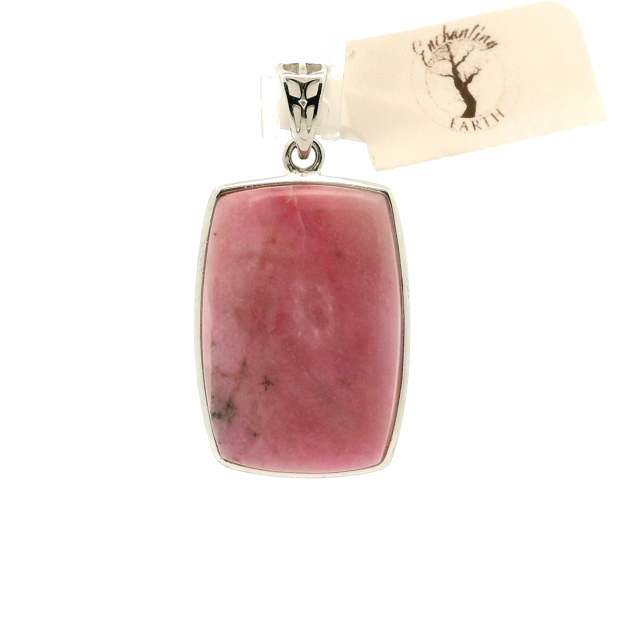 Pink Petalite Pendant 925 Silver for Empowerment and Love