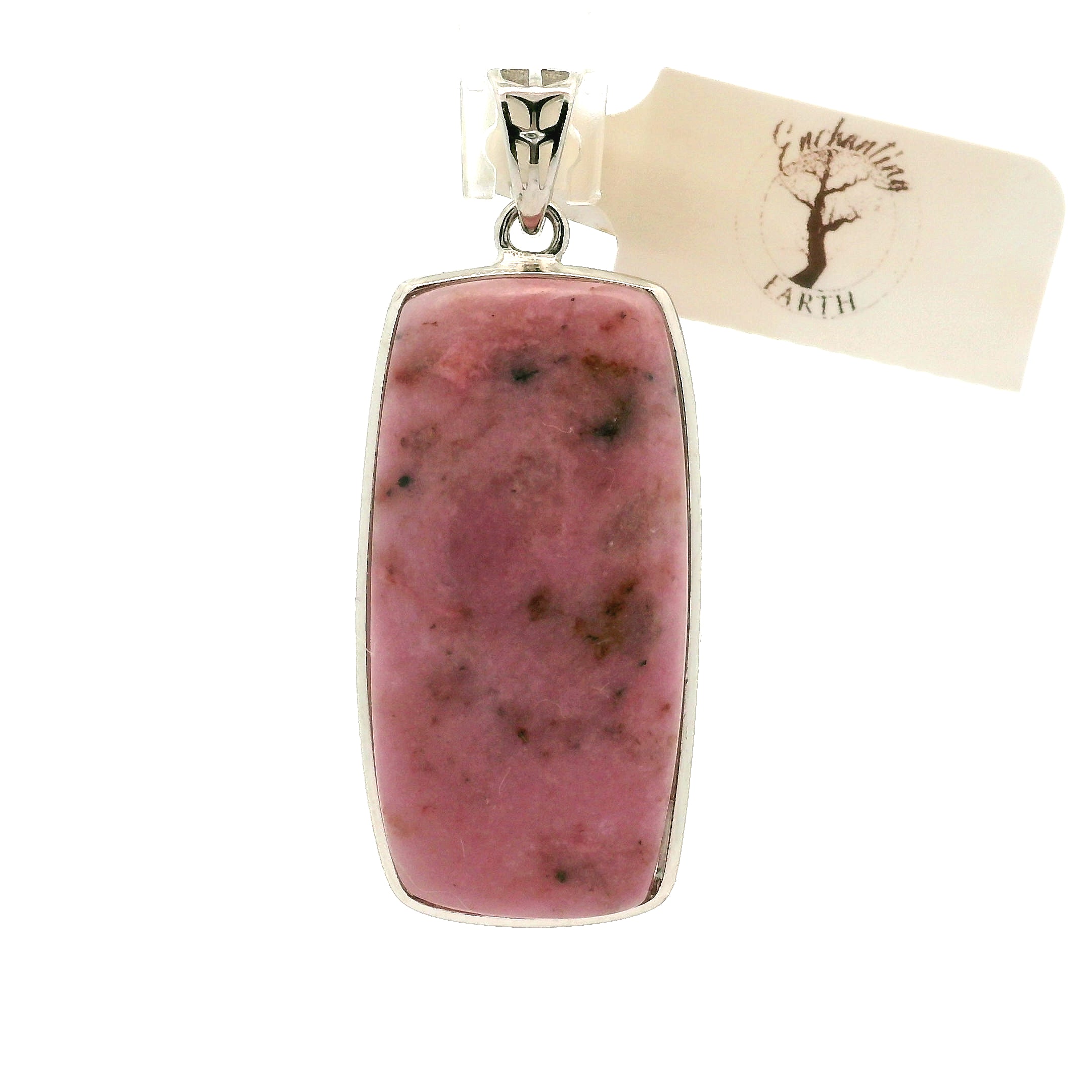 Pink Petalite Pendant 925 Silver for Empowerment and Love