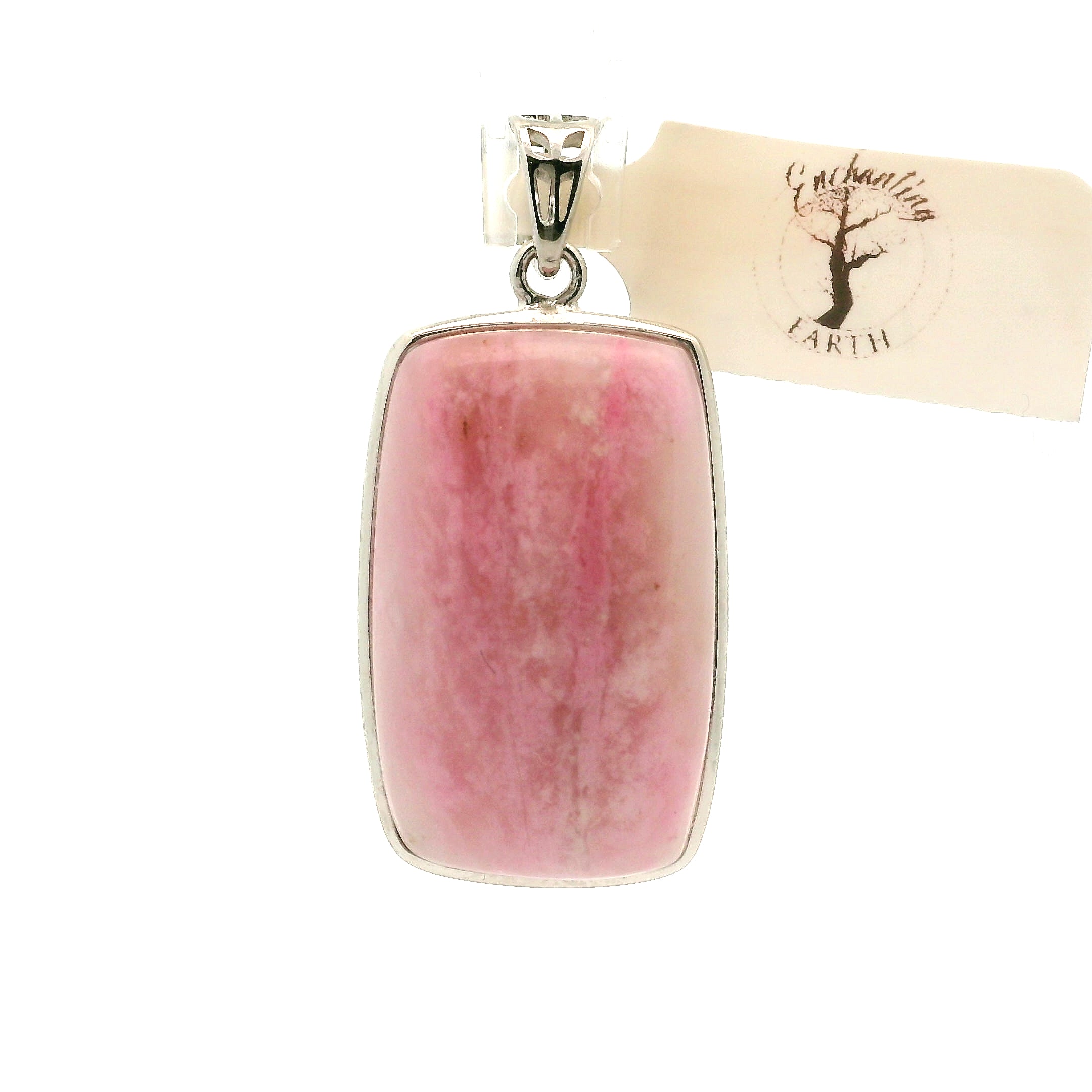 Pink Petalite Pendant 925 Silver for Empowerment and Love