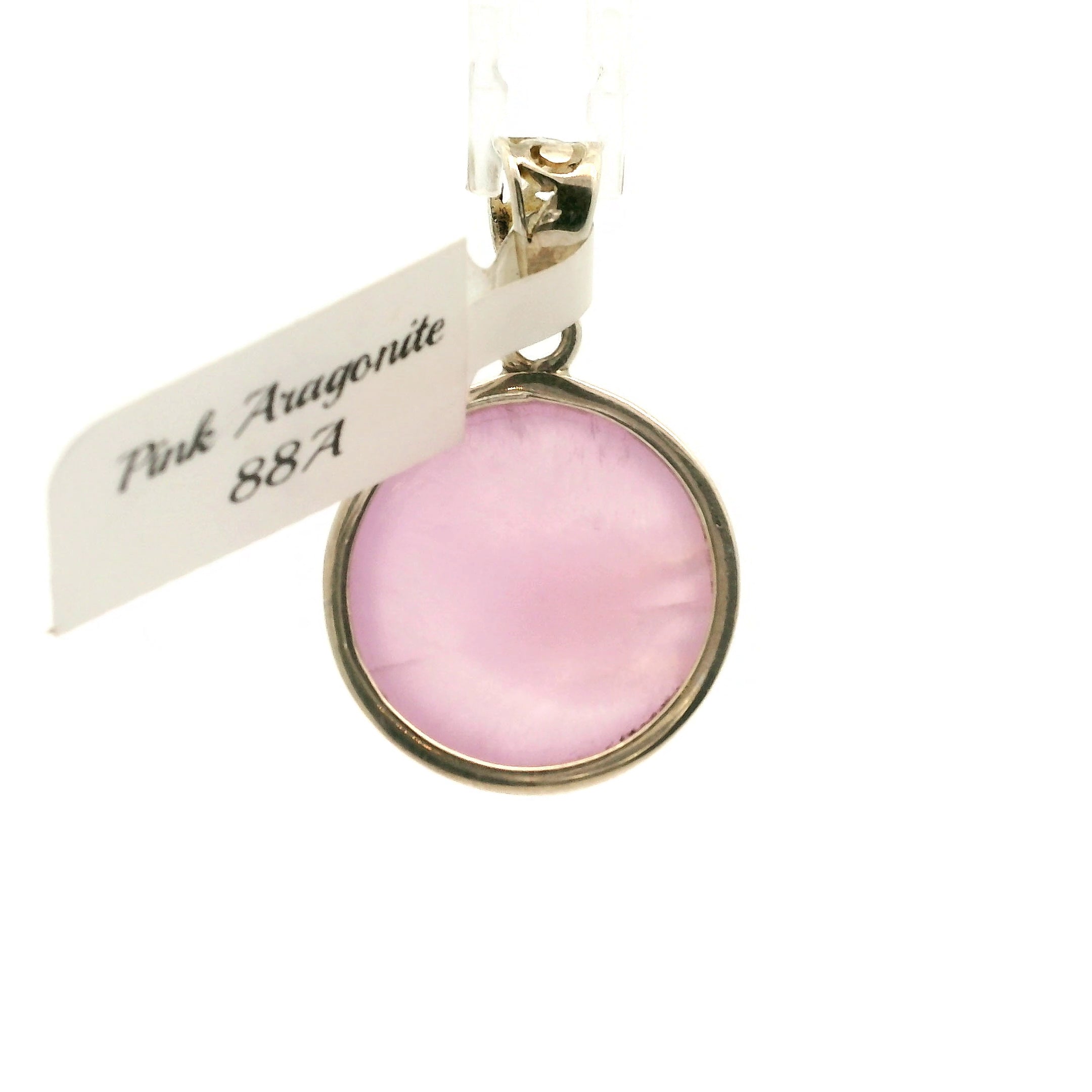 Pink Aragonite Pendants .925 Sterling Silver for Attracting Love, Harmonizing Relationships and Knowing your Worth