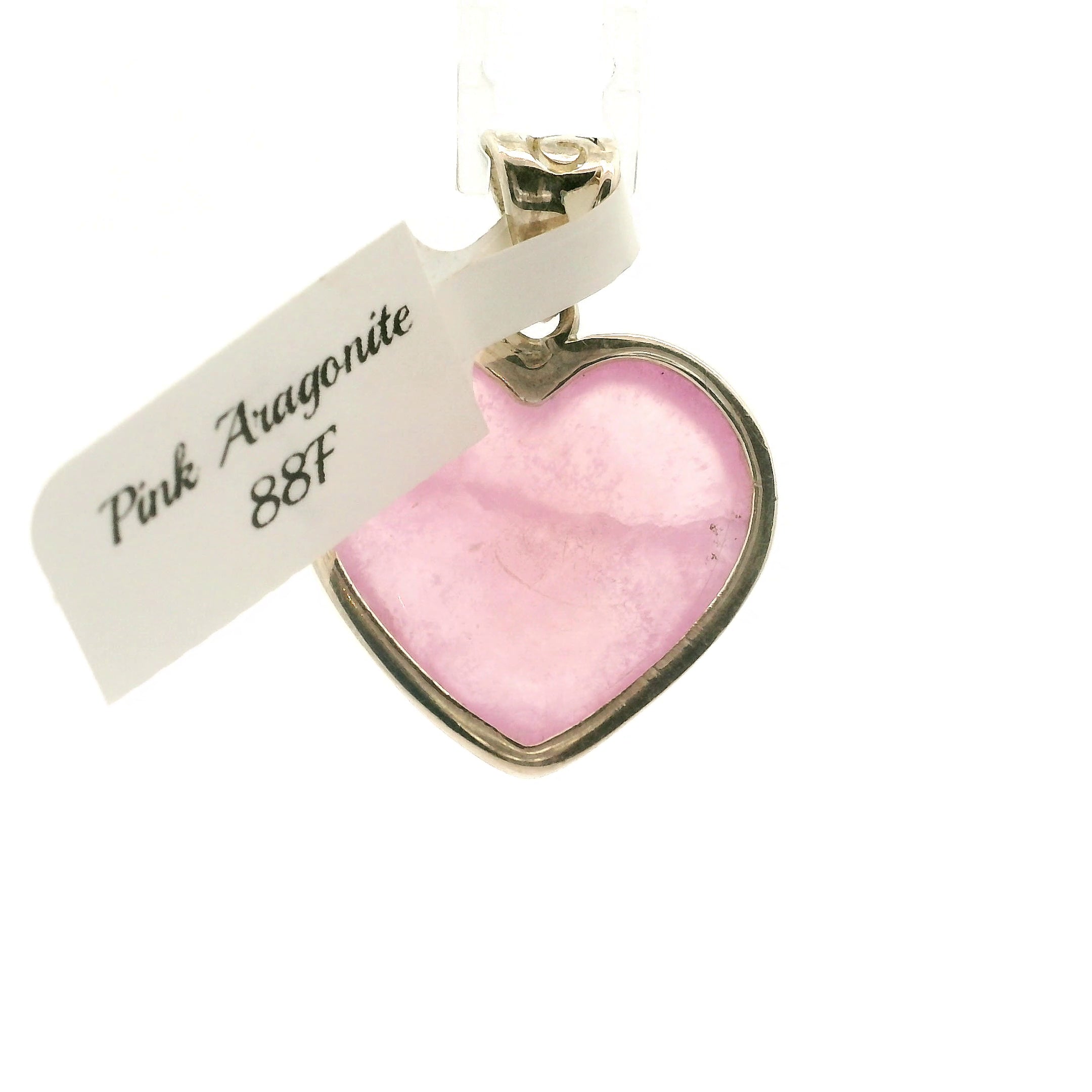 Pink Aragonite Pendants .925 Sterling Silver for Attracting Love, Harmonizing Relationships and Knowing your Worth