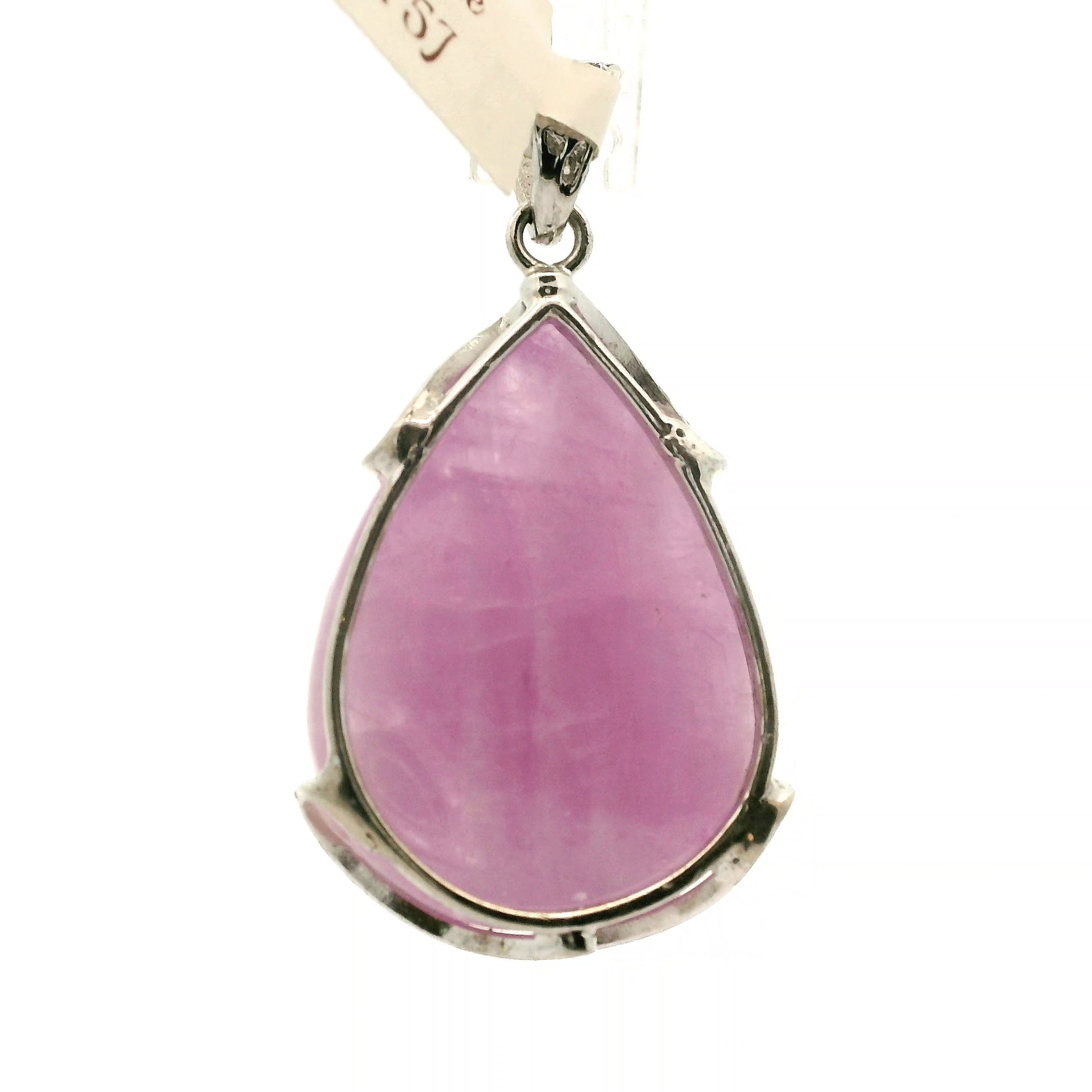 Kunzite Pendant .925 Silver for Opening Your Heart to Love, Emotional and Family Healing