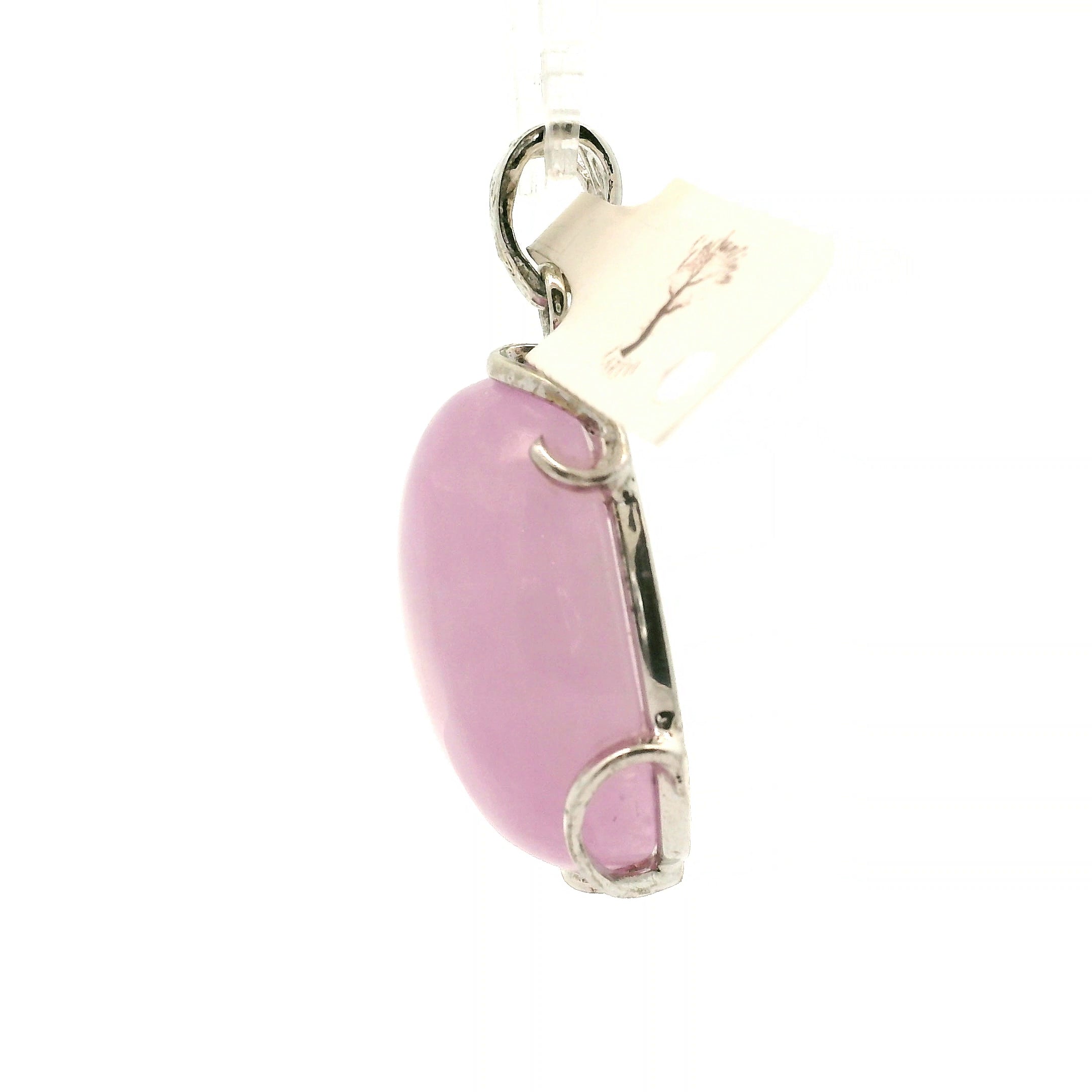 Kunzite Pendant .925 Silver for Opening Your Heart to Love, Emotional and Family Healing