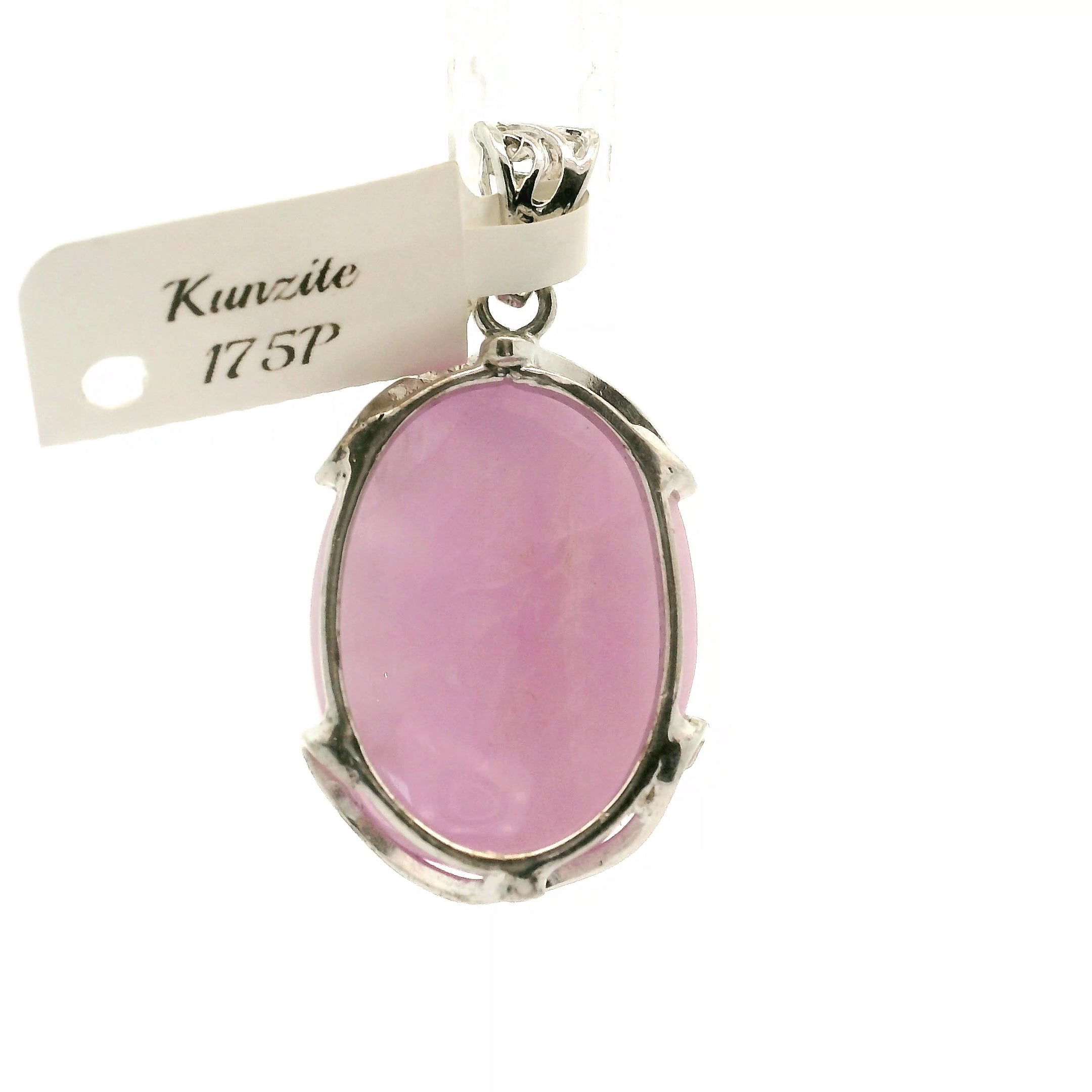 Kunzite Pendant .925 Silver for Opening Your Heart to Love, Emotional and Family Healing