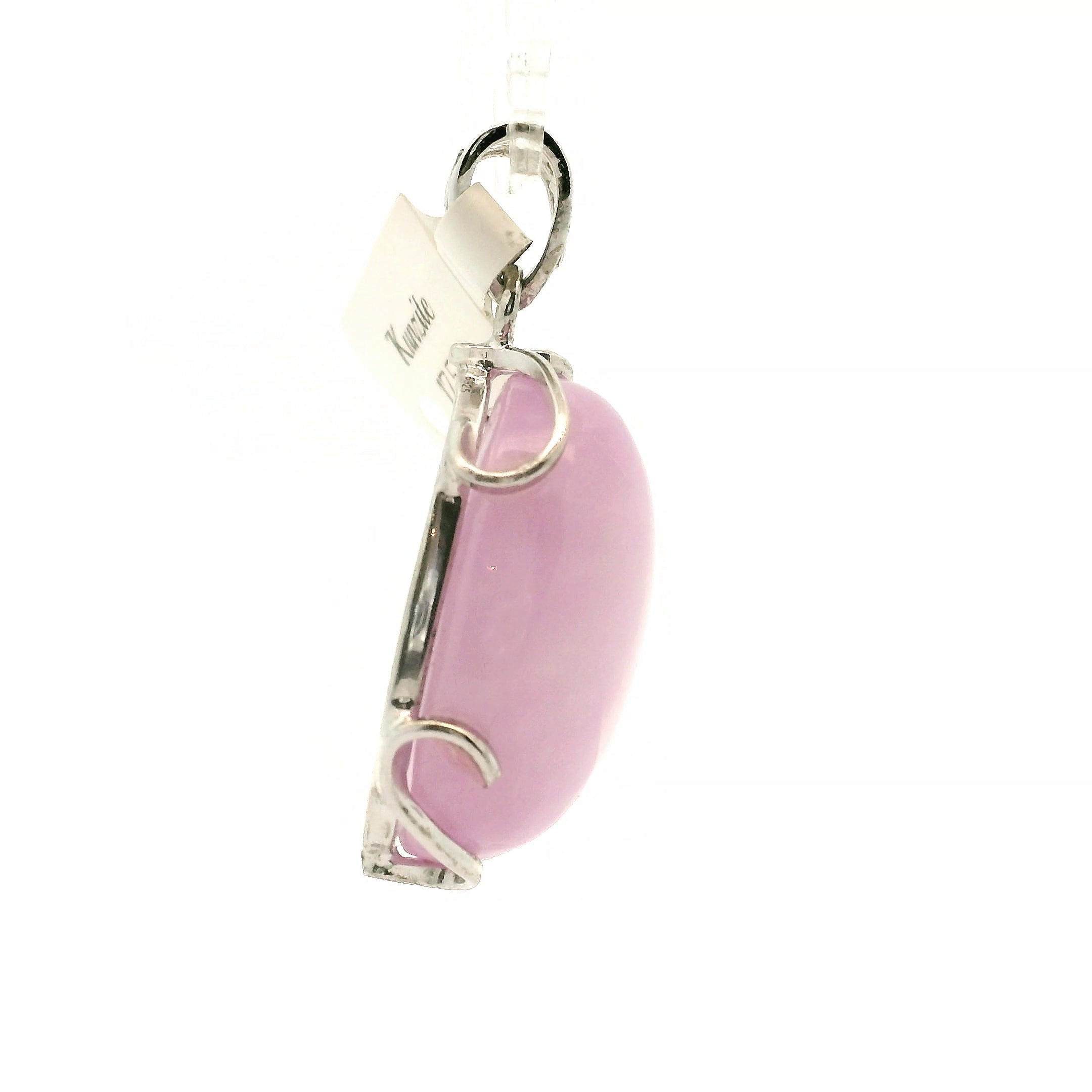 Kunzite Pendant .925 Silver for Opening Your Heart to Love, Emotional and Family Healing