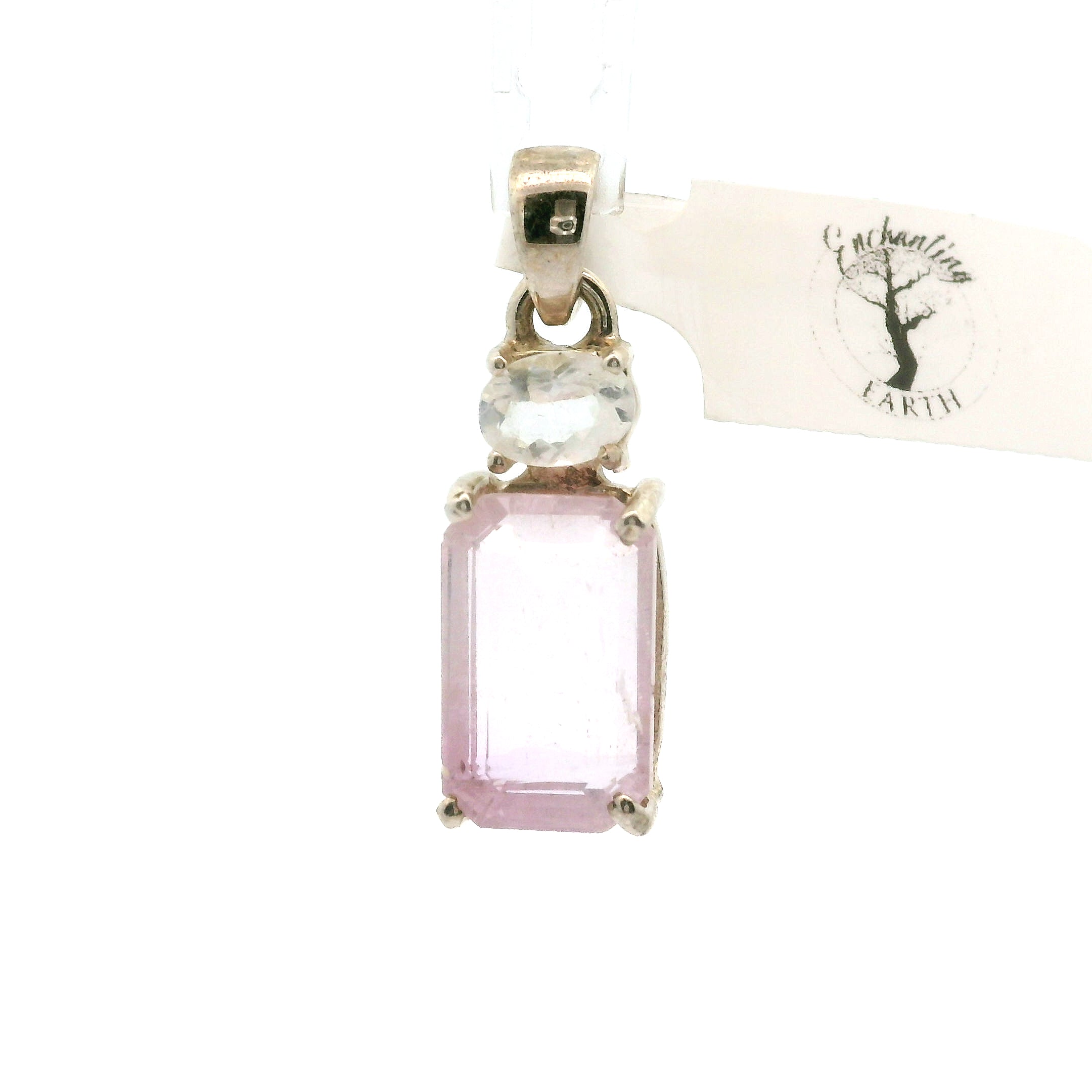 Kunzite Multi-Stone Pendant .925 Silver for Opening Your Heart to Love, Emotional and Family Healing