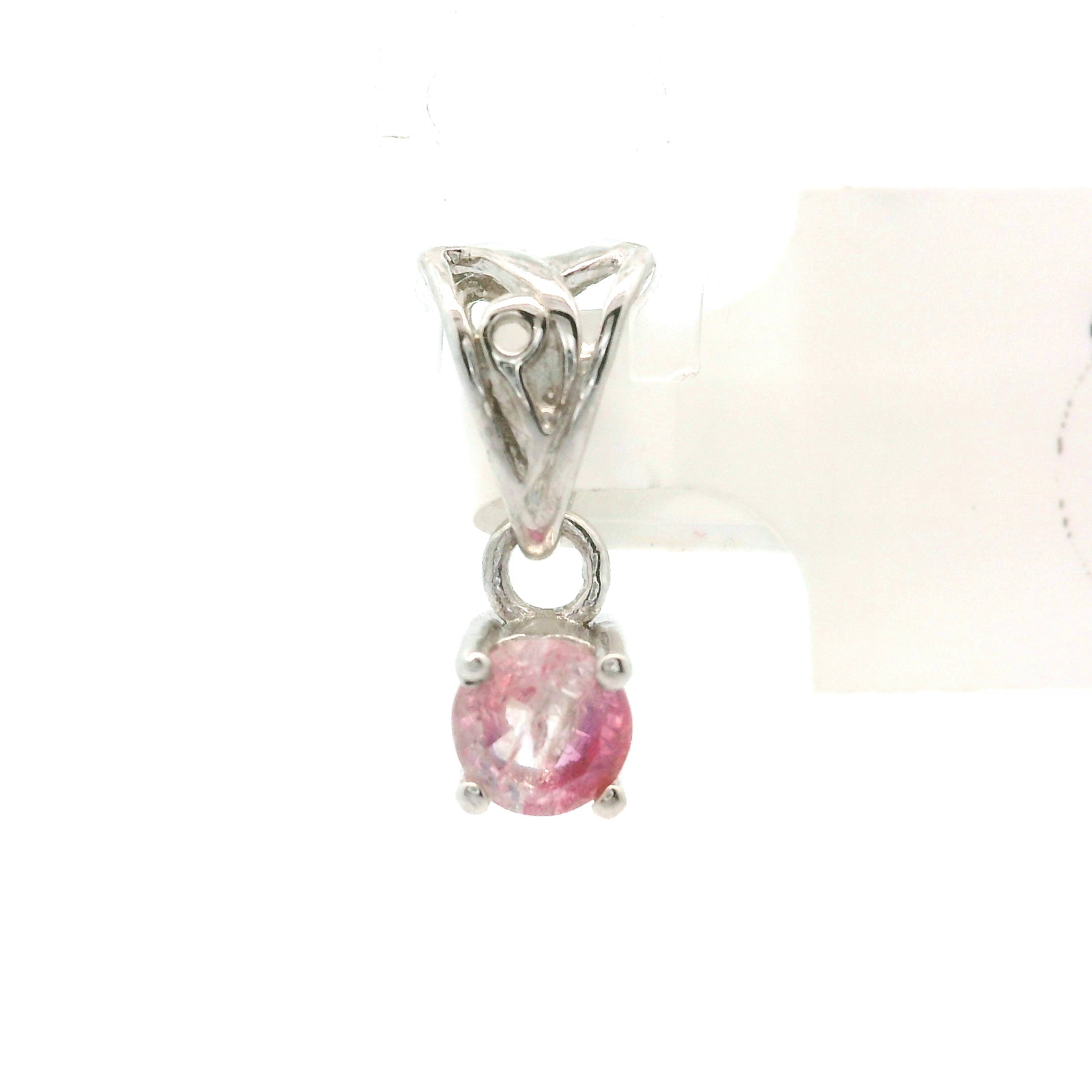 Pezzottaite Mini Pendant 925 Silver for Joy, Love and Empowerment