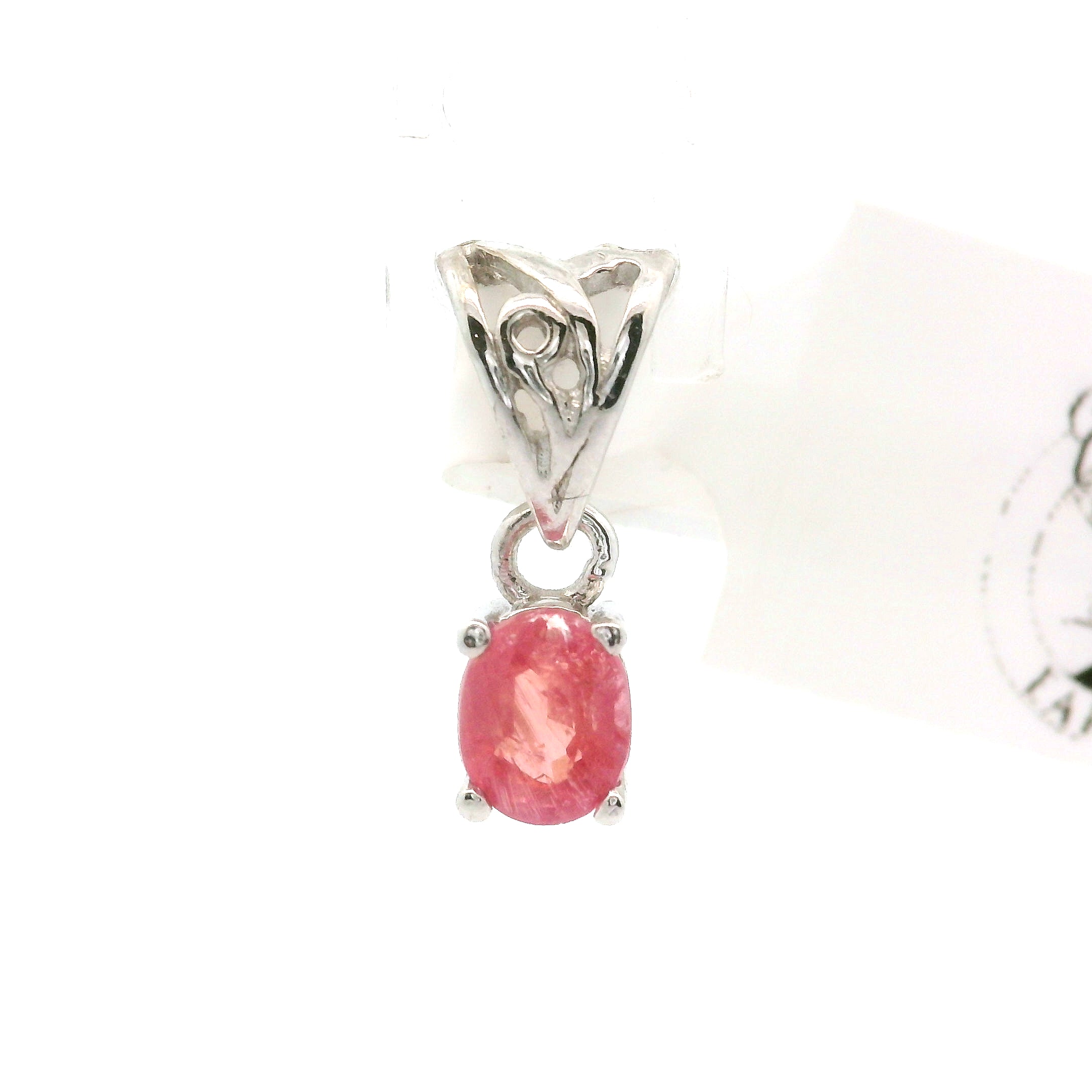 Pezzottaite Mini Pendant 925 Silver for Joy, Love and Empowerment