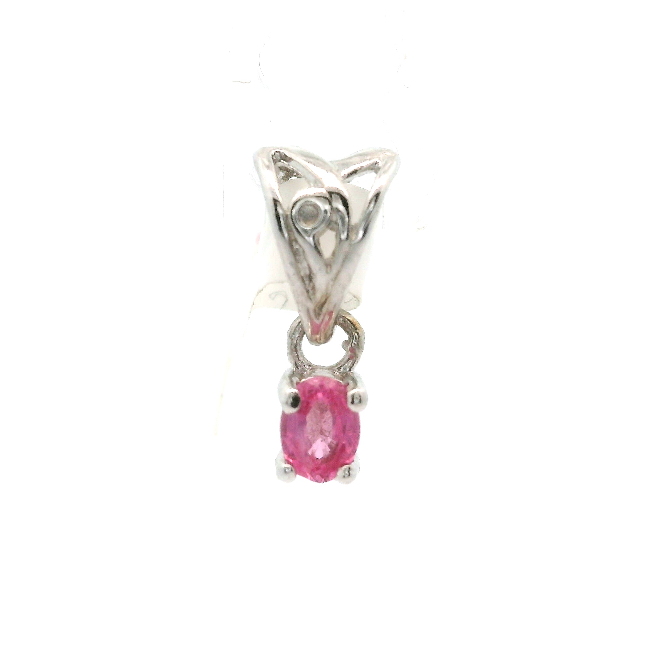 Pezzottaite Mini Pendant 925 Silver for Joy, Love and Empowerment