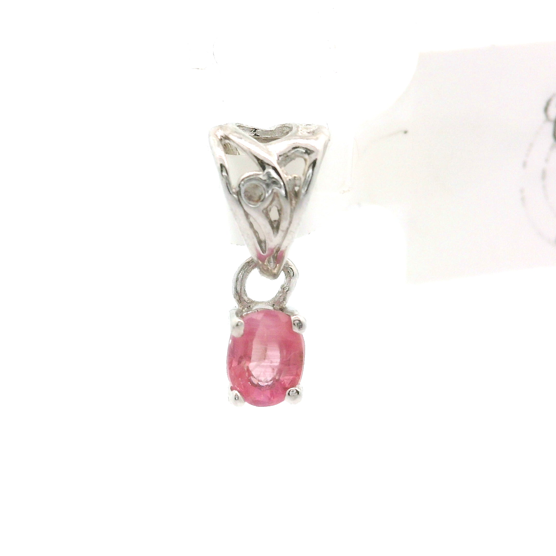Pezzottaite Mini Pendant 925 Silver for Joy, Love and Empowerment