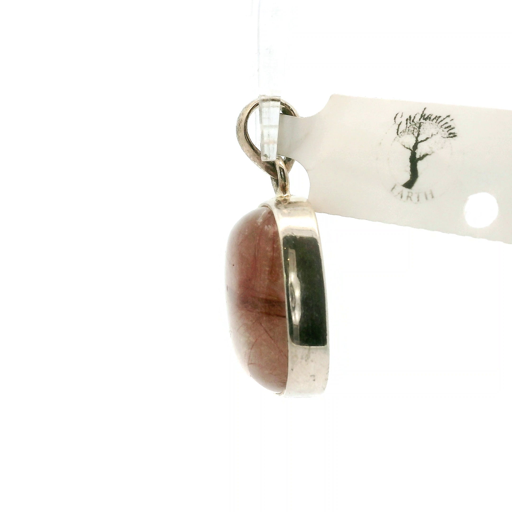 Copper Rutile Pendant .925 Silver for Accelerating Intentions and Manifesting
