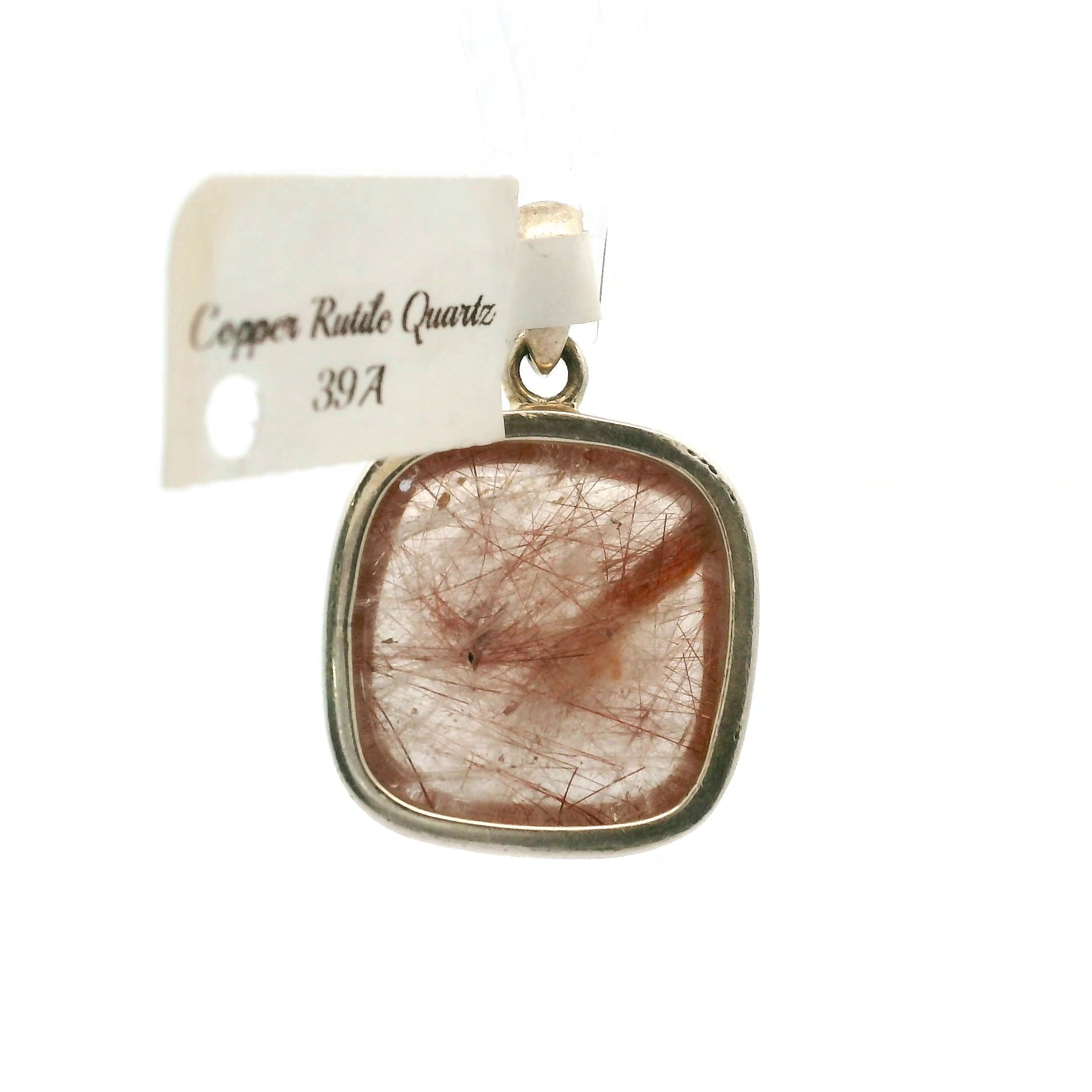 Copper Rutile Pendant .925 Silver for Accelerating Intentions and Manifesting