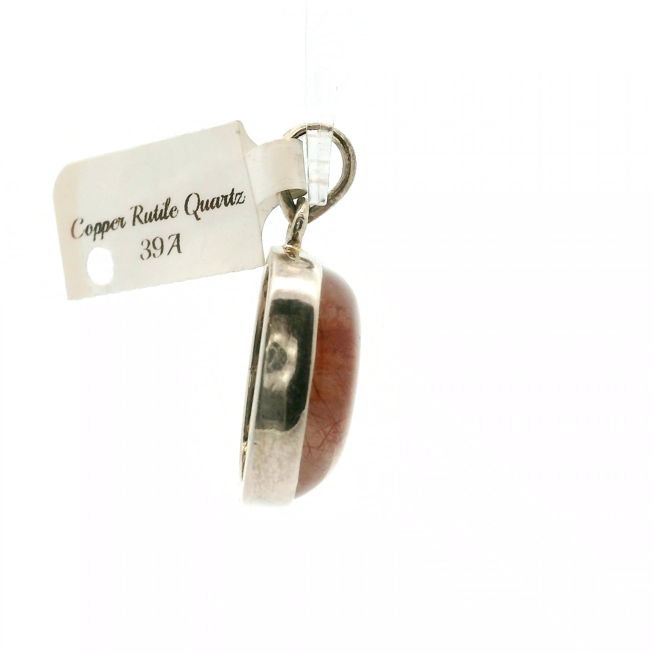 Copper Rutile Pendant .925 Silver for Accelerating Intentions and Manifesting