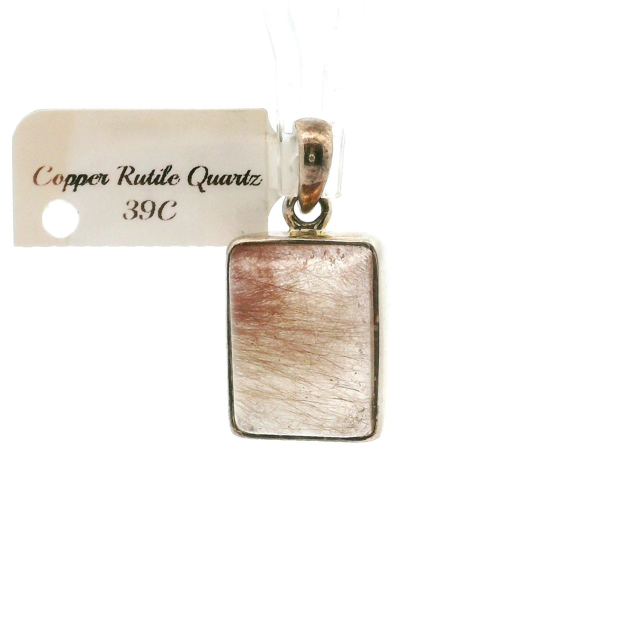 Copper Rutile Pendant .925 Silver for Accelerating Intentions and Manifesting