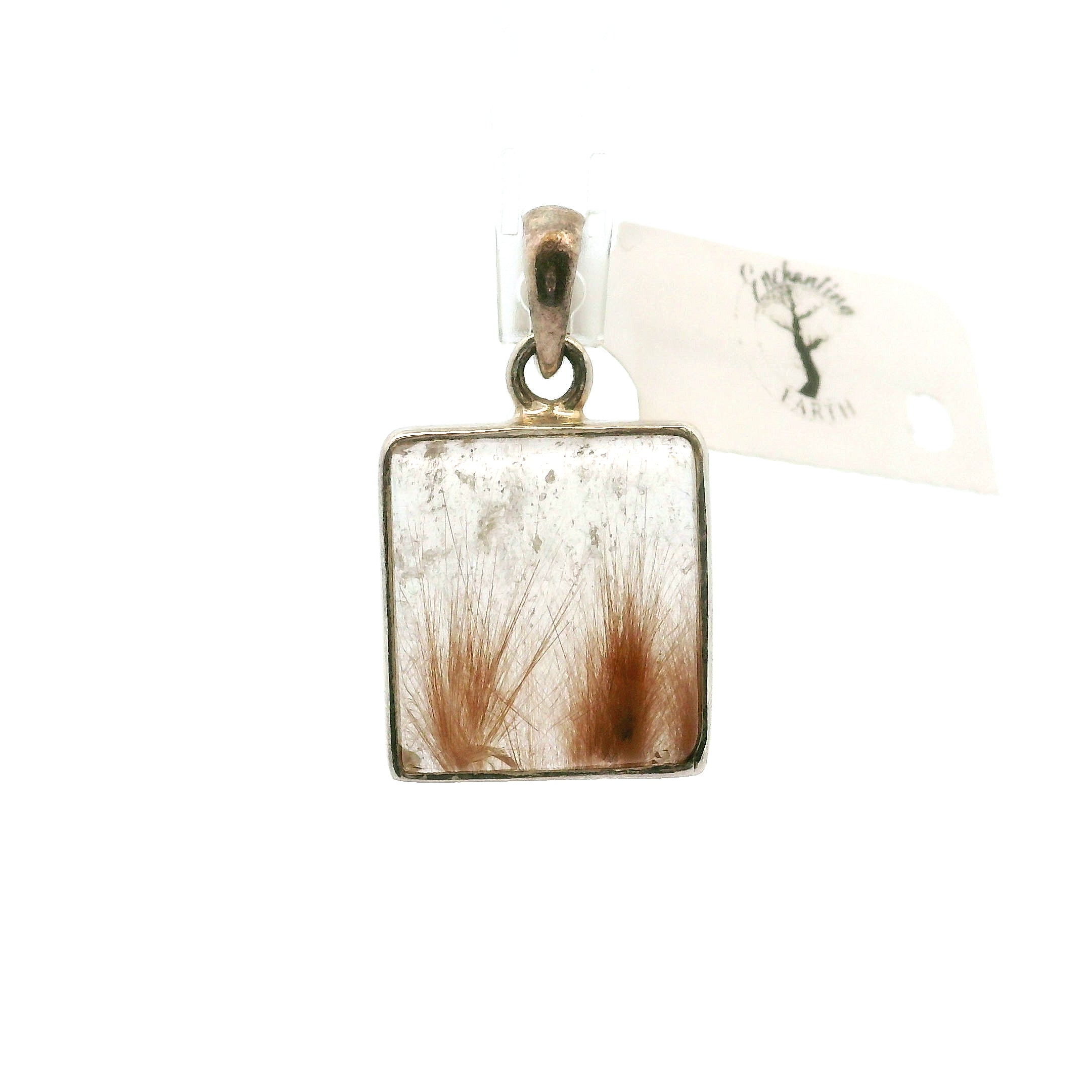 Copper Rutile Pendant .925 Silver for Accelerating Intentions and Manifesting