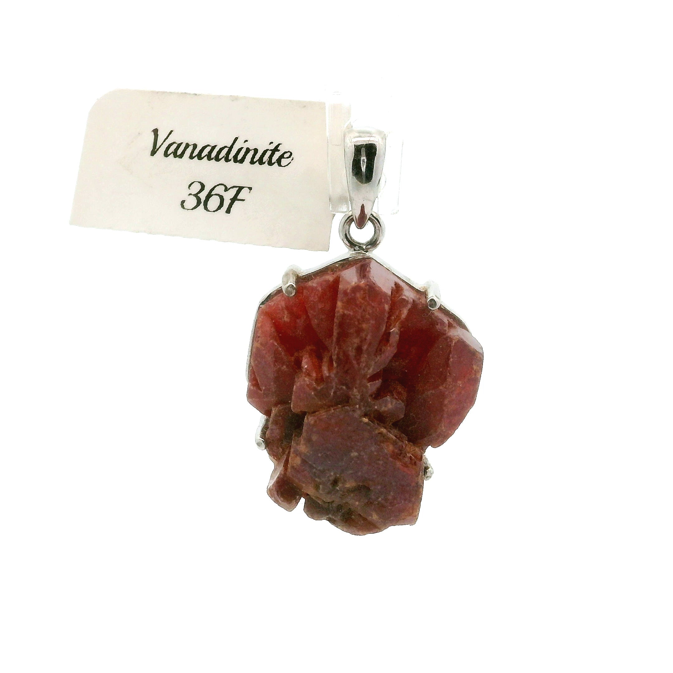 Vanadinite Pendant .925 Silver for Connecting with a Higher Purpose and Dream Recall