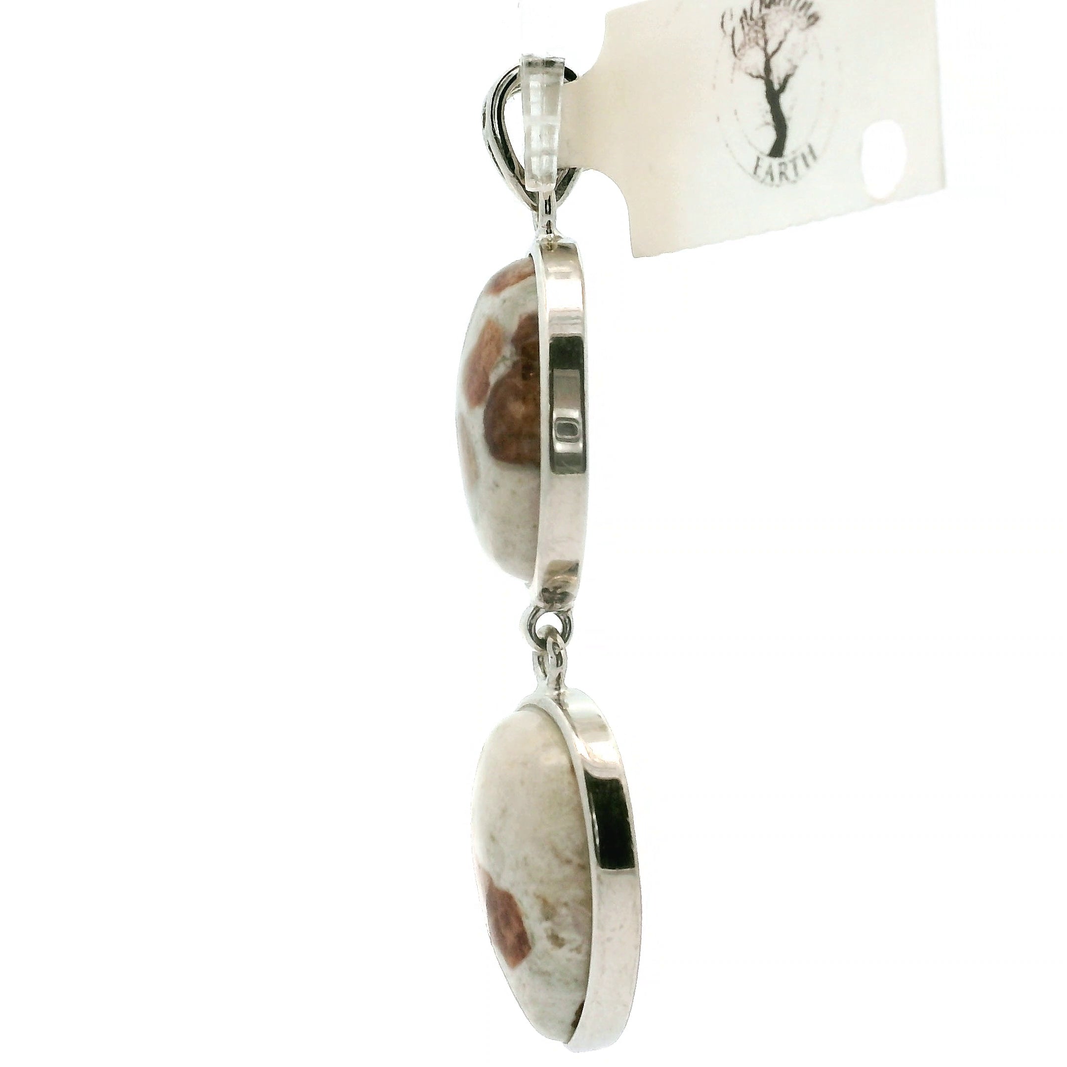 Spessartine Garnet in Wollastonite Pendants .925 Silver for Strength, Courage & Achievement