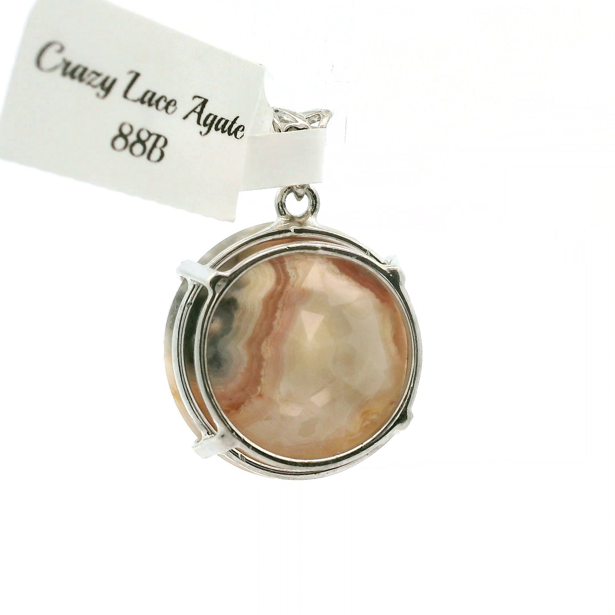 Crazy Lace Agate Pendants in .925 Silver for Promoting Creativity, Hope, New Ideas & Positivity