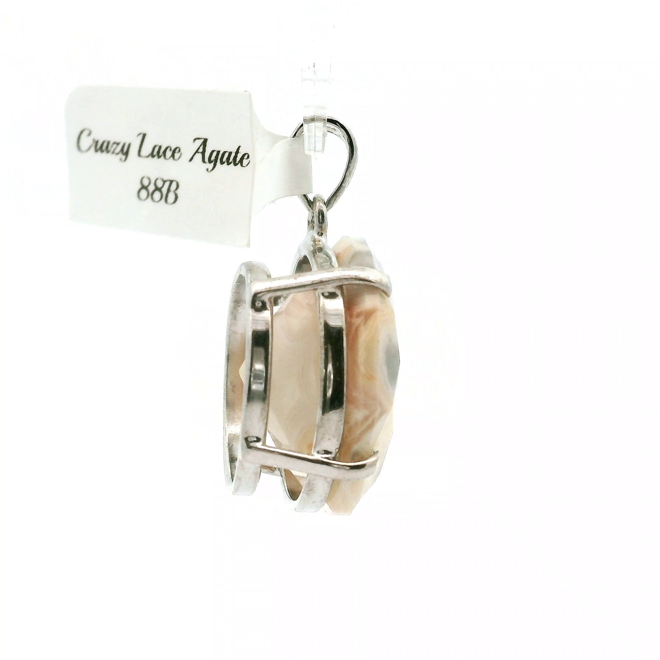 Crazy Lace Agate Pendants in .925 Silver for Promoting Creativity, Hope, New Ideas & Positivity