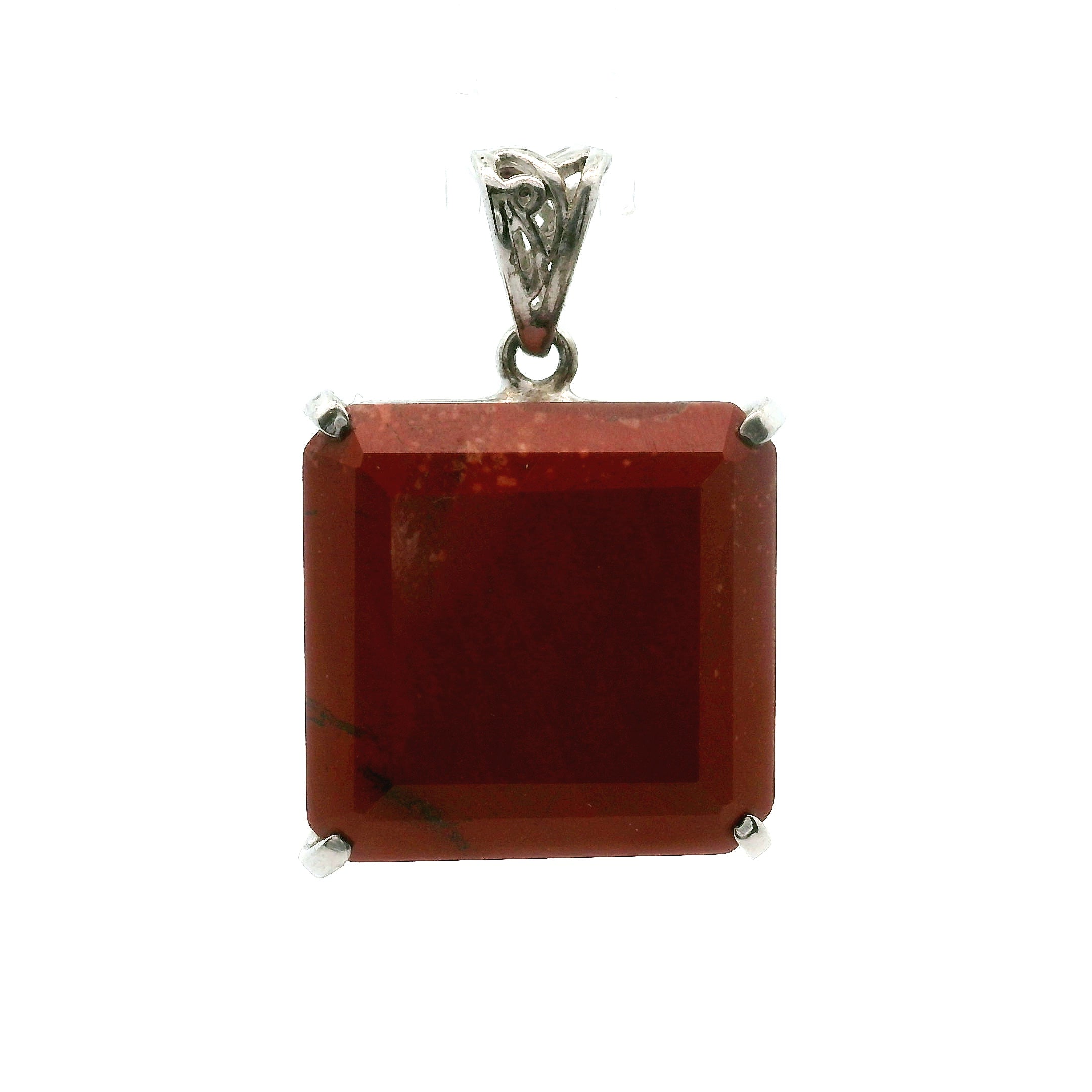 Red Jasper Pendant .925 Silver for Creativity, Strength and Vitality