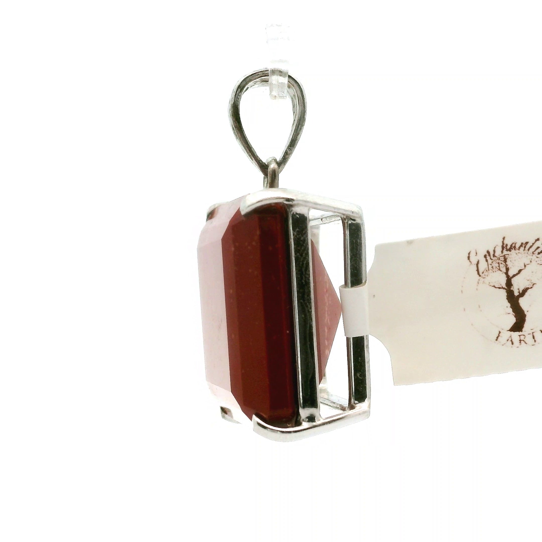 Red Jasper Pendant .925 Silver for Creativity, Strength and Vitality