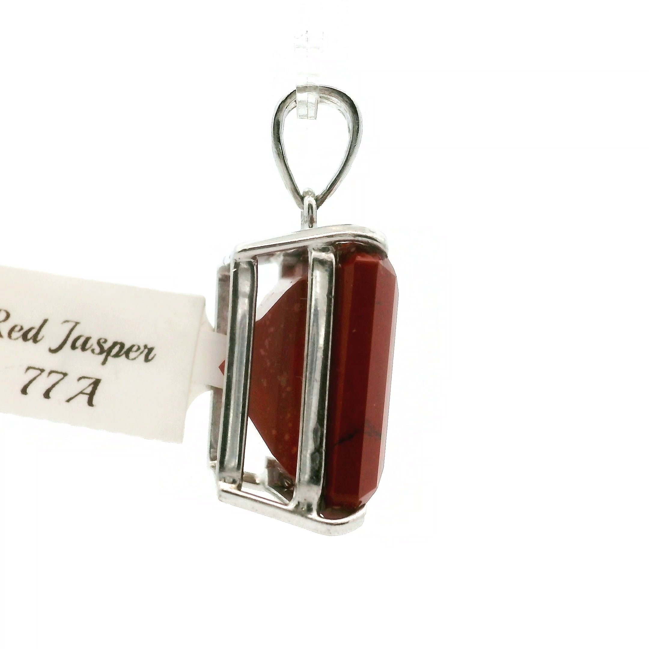 Red Jasper Pendant .925 Silver for Creativity, Strength and Vitality