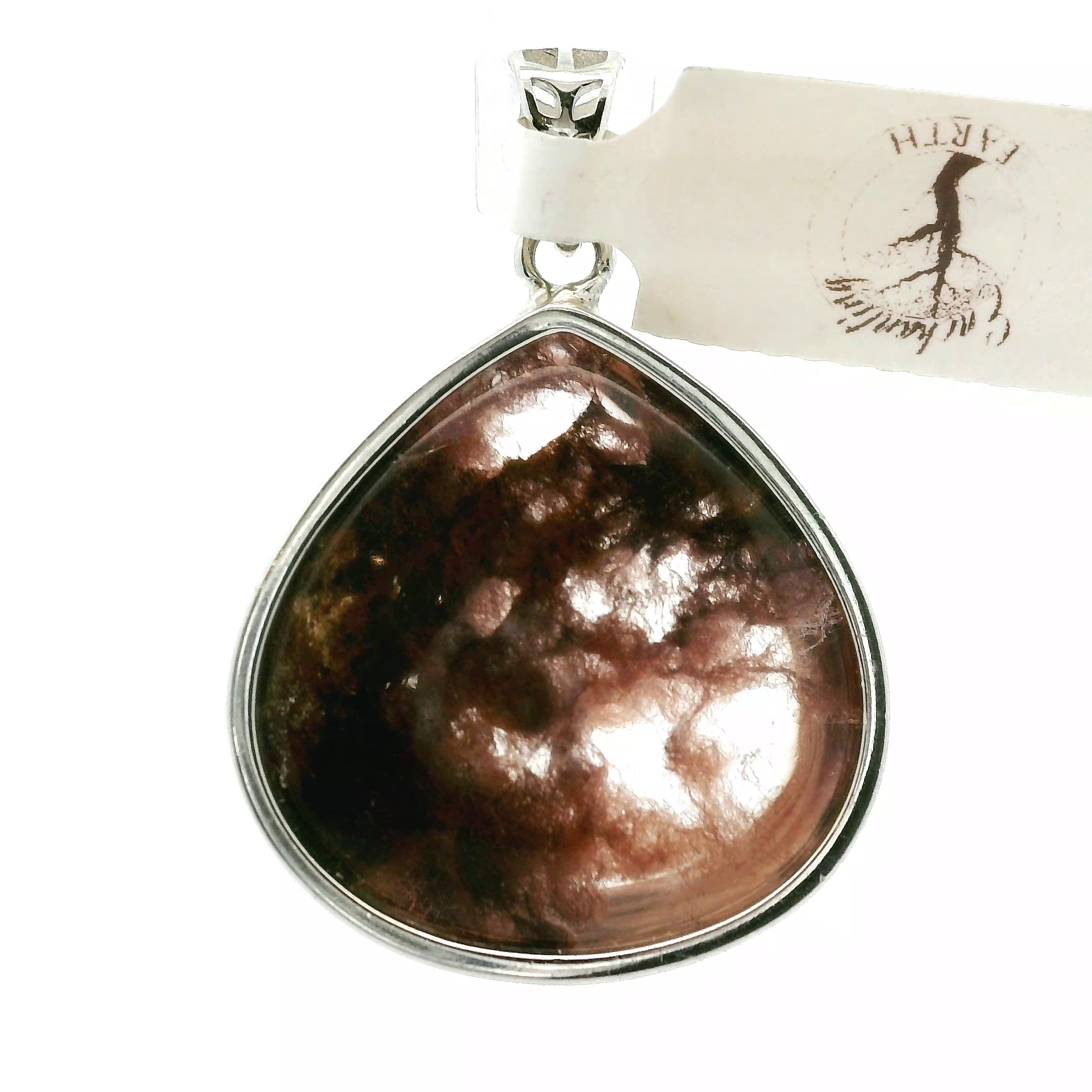 Amphibole Quartz Pendant .925 Sterling Silver for Angelic Connection, Lucid Dreaming and Protection