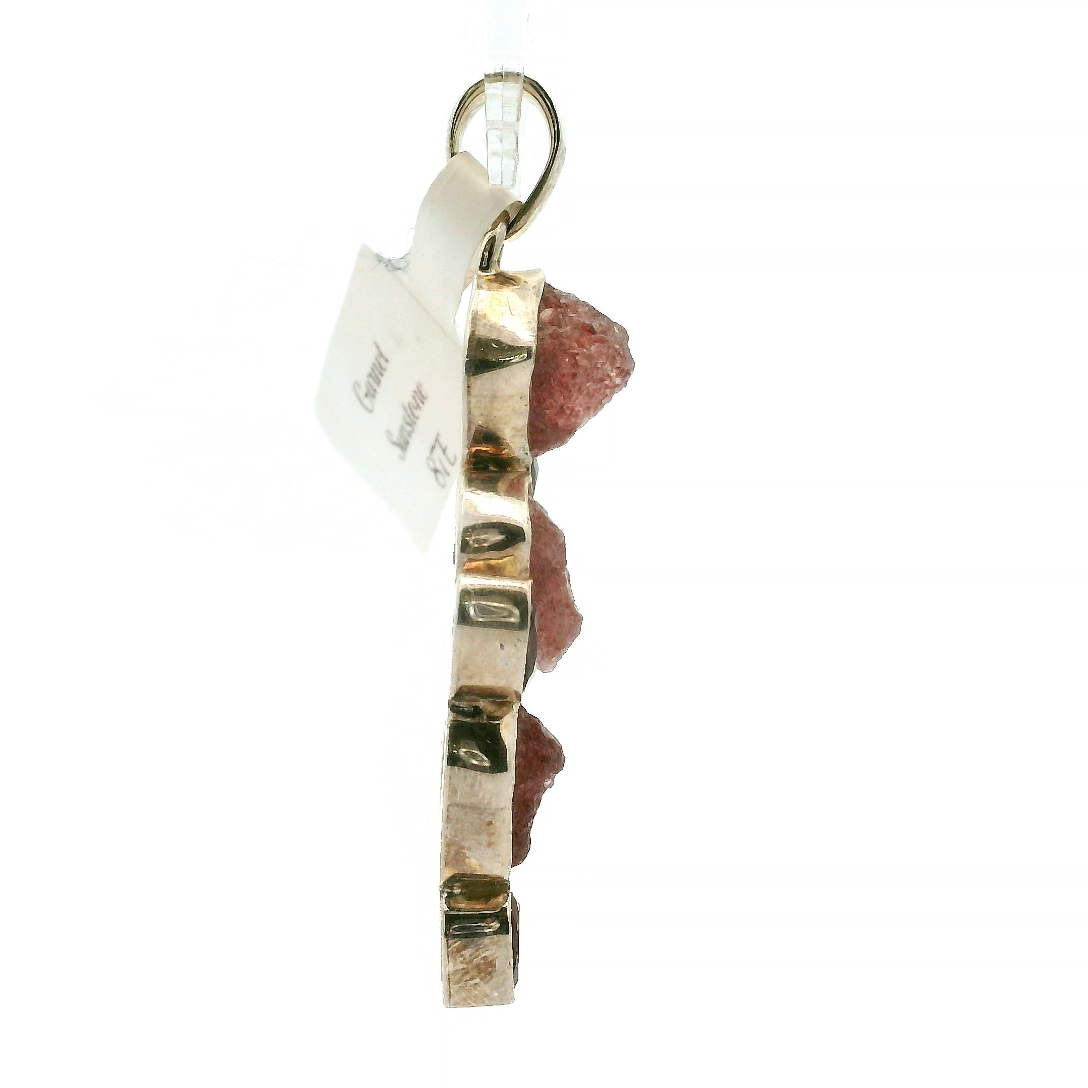 Multi-Stone Garnet Pendant .925 Silver for Health, Grounding and Strength