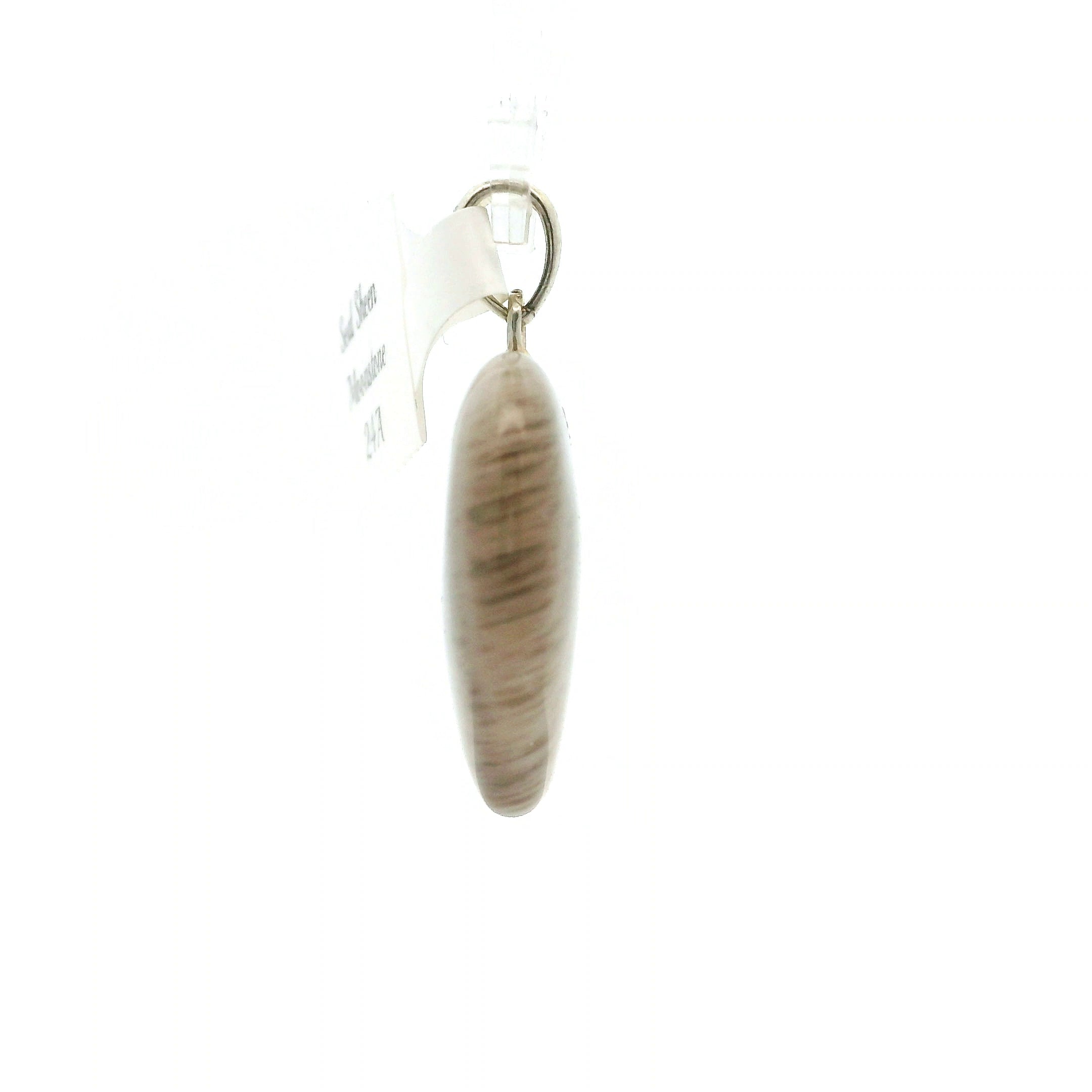 Seal Sheen Moonstone Pendant .925 Silver for Confidence and Strength