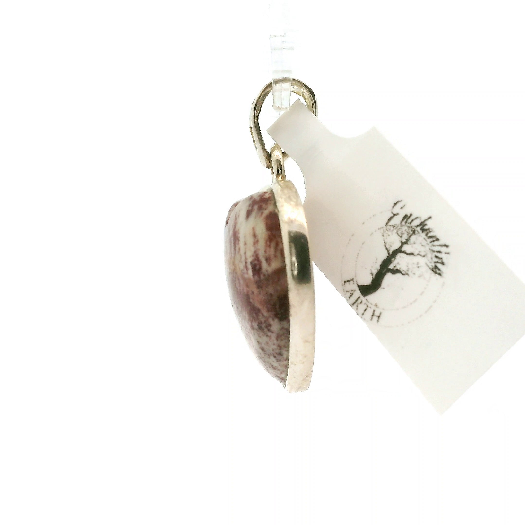Alunite Heart Pendant in .925 Silver for Strength and Grounding