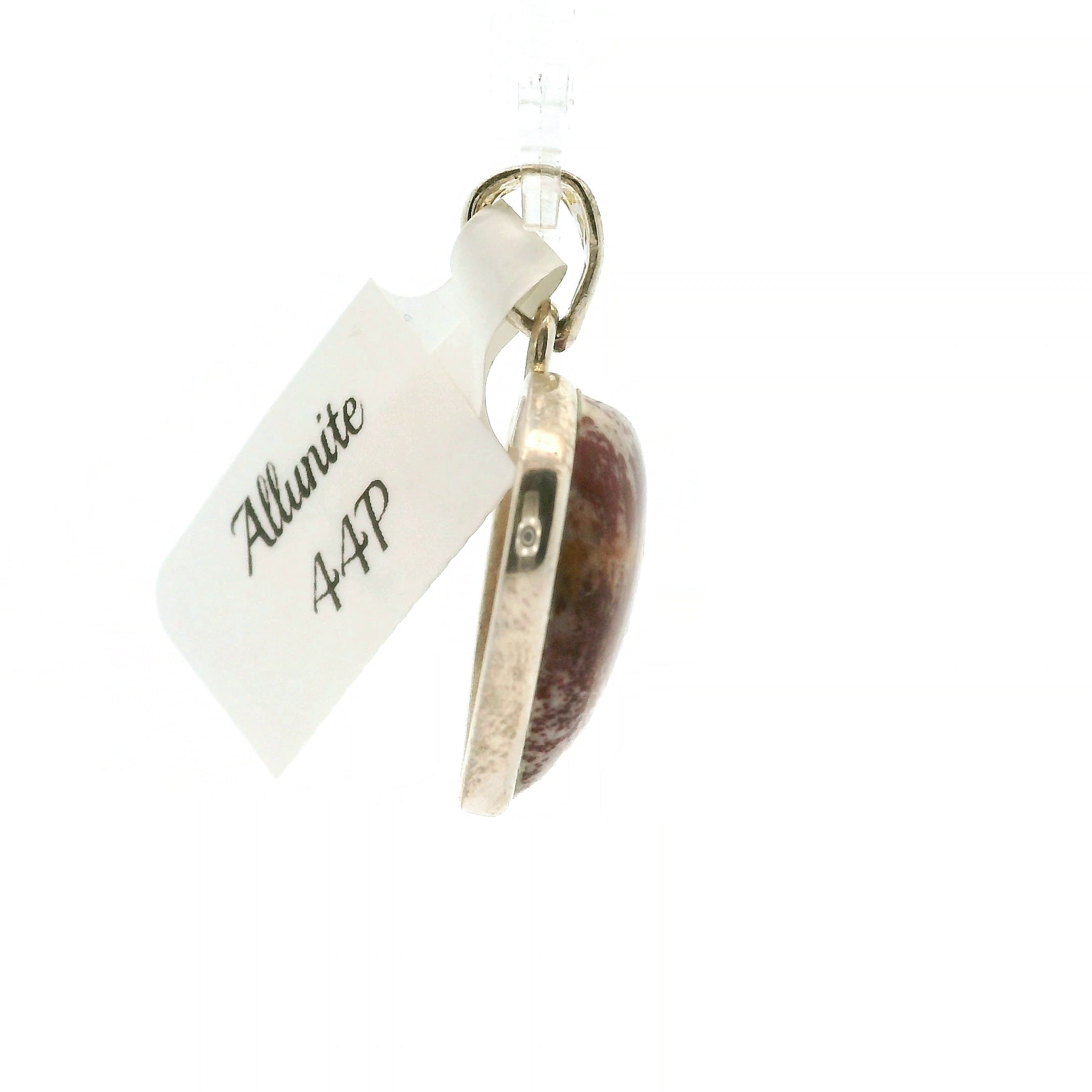 Alunite Heart Pendant in .925 Silver for Strength and Grounding