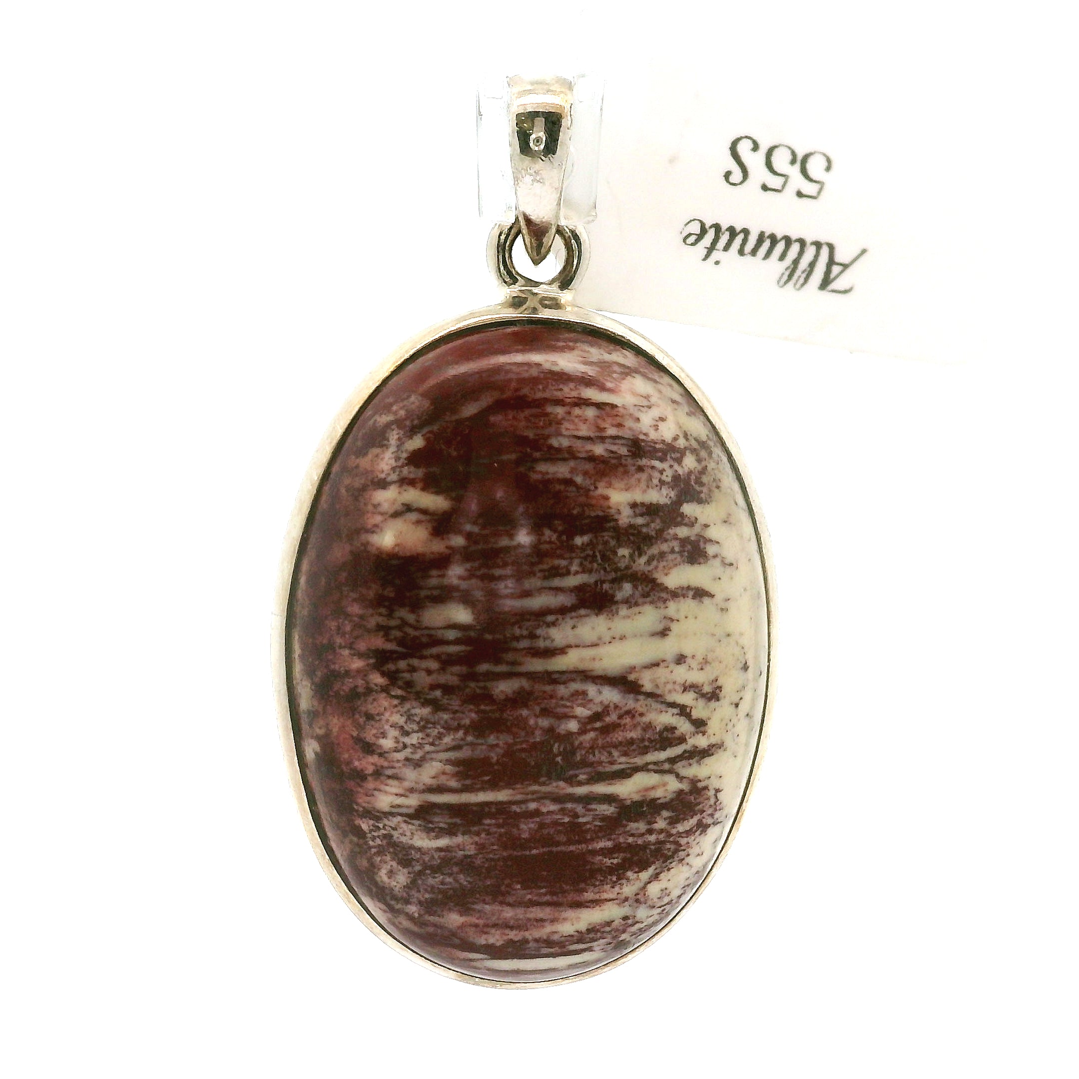 Alunite Pendant in .925 Silver for Strength and Grounding