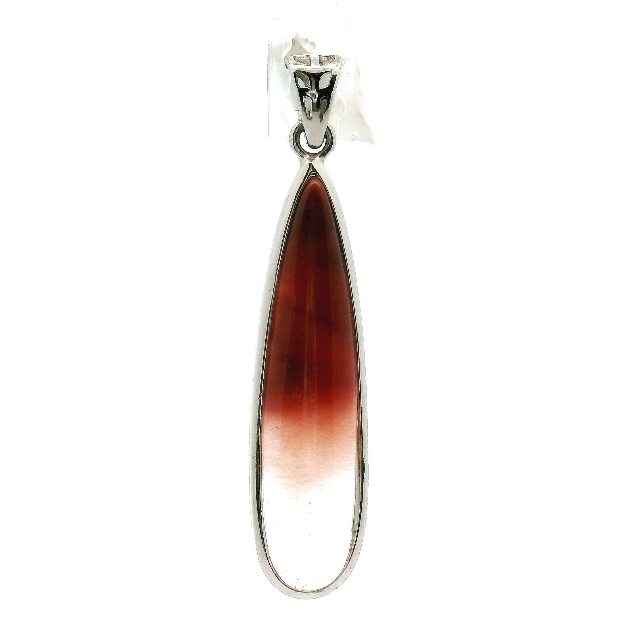 Amphibole Quartz Pendant .925 Sterling Silver for Connection with Angels and Protection
