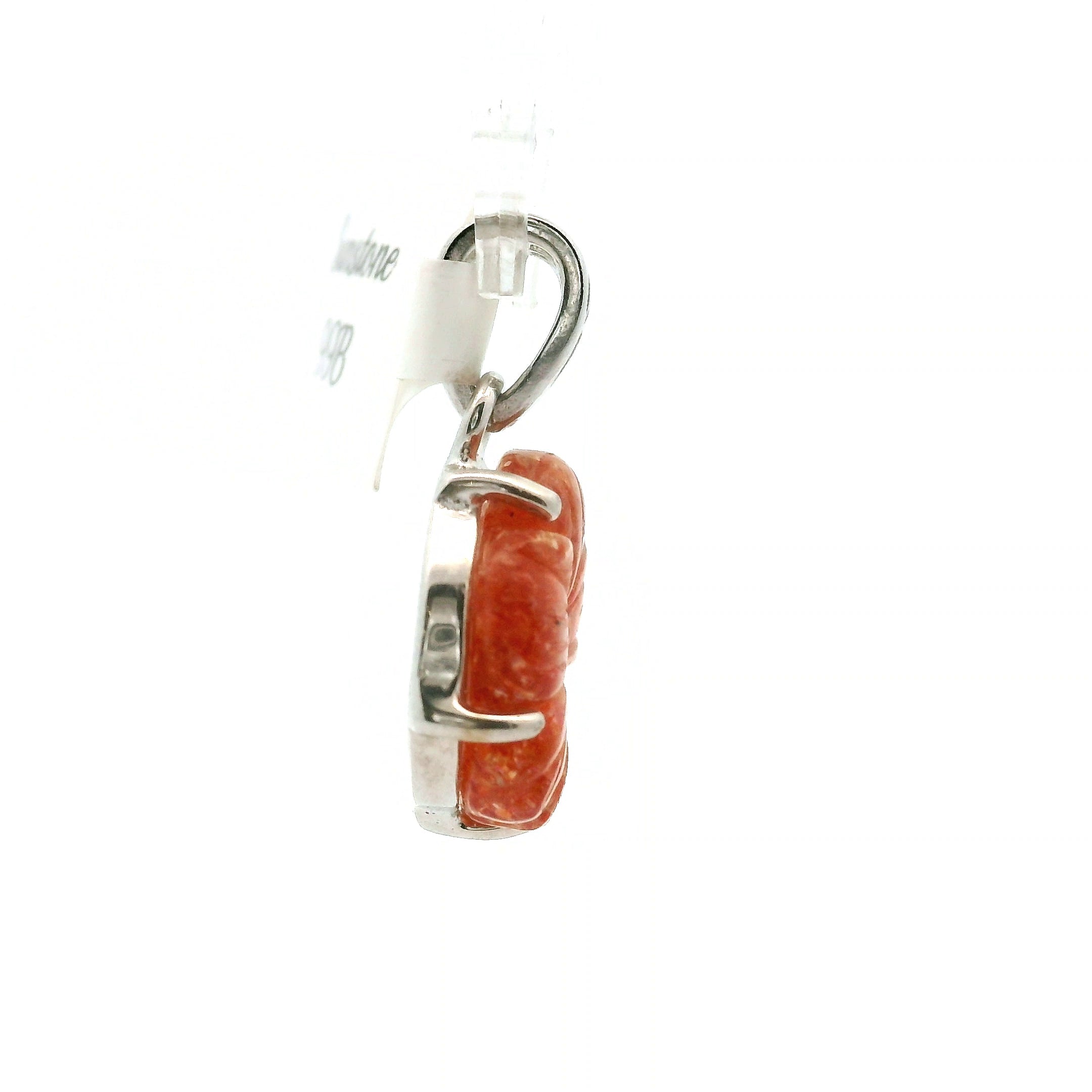 Sunstone Flower Pendant .925 Silver for Confidence and Strength