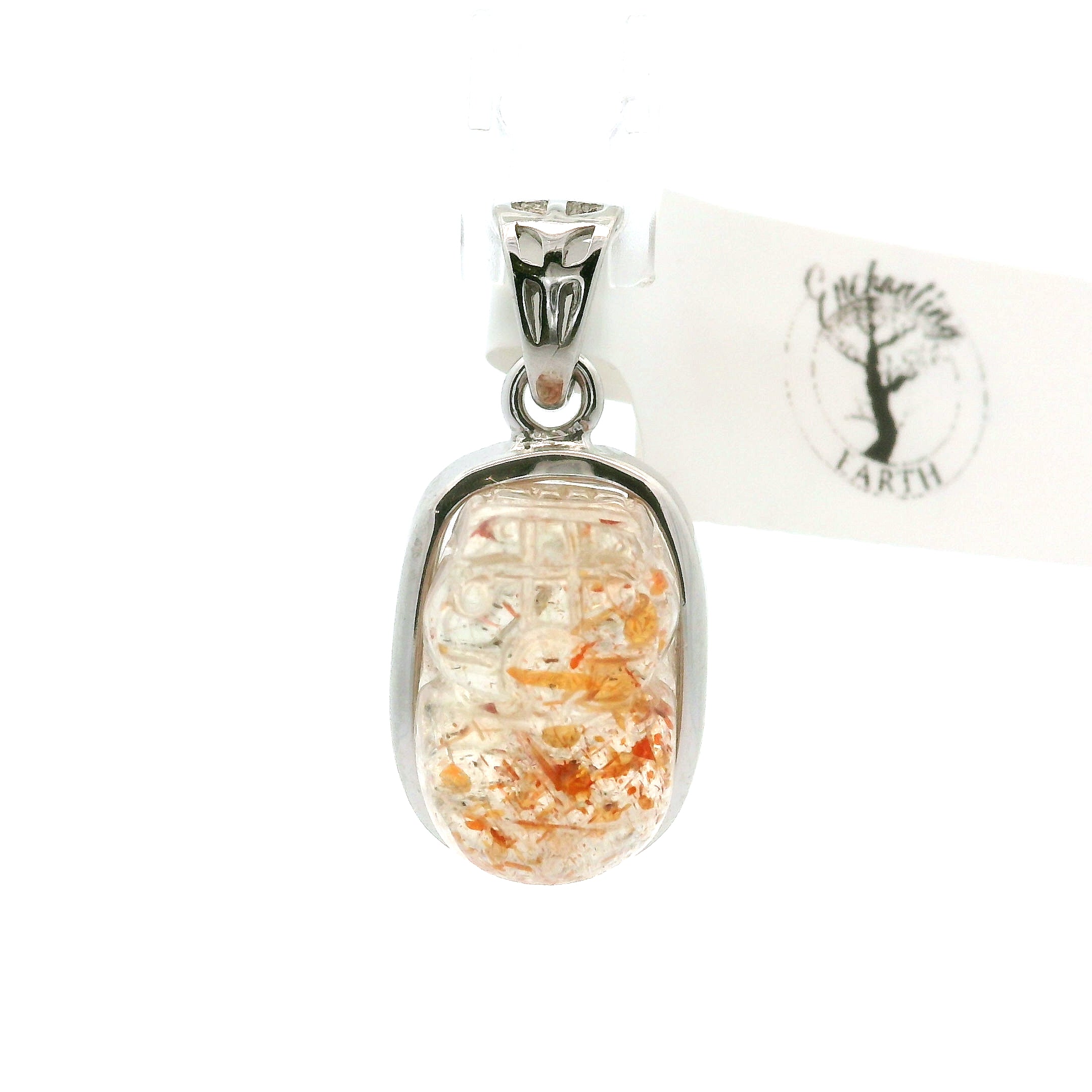Sunstone Pixchu Pendant .925 Silver for Confidence and Strength