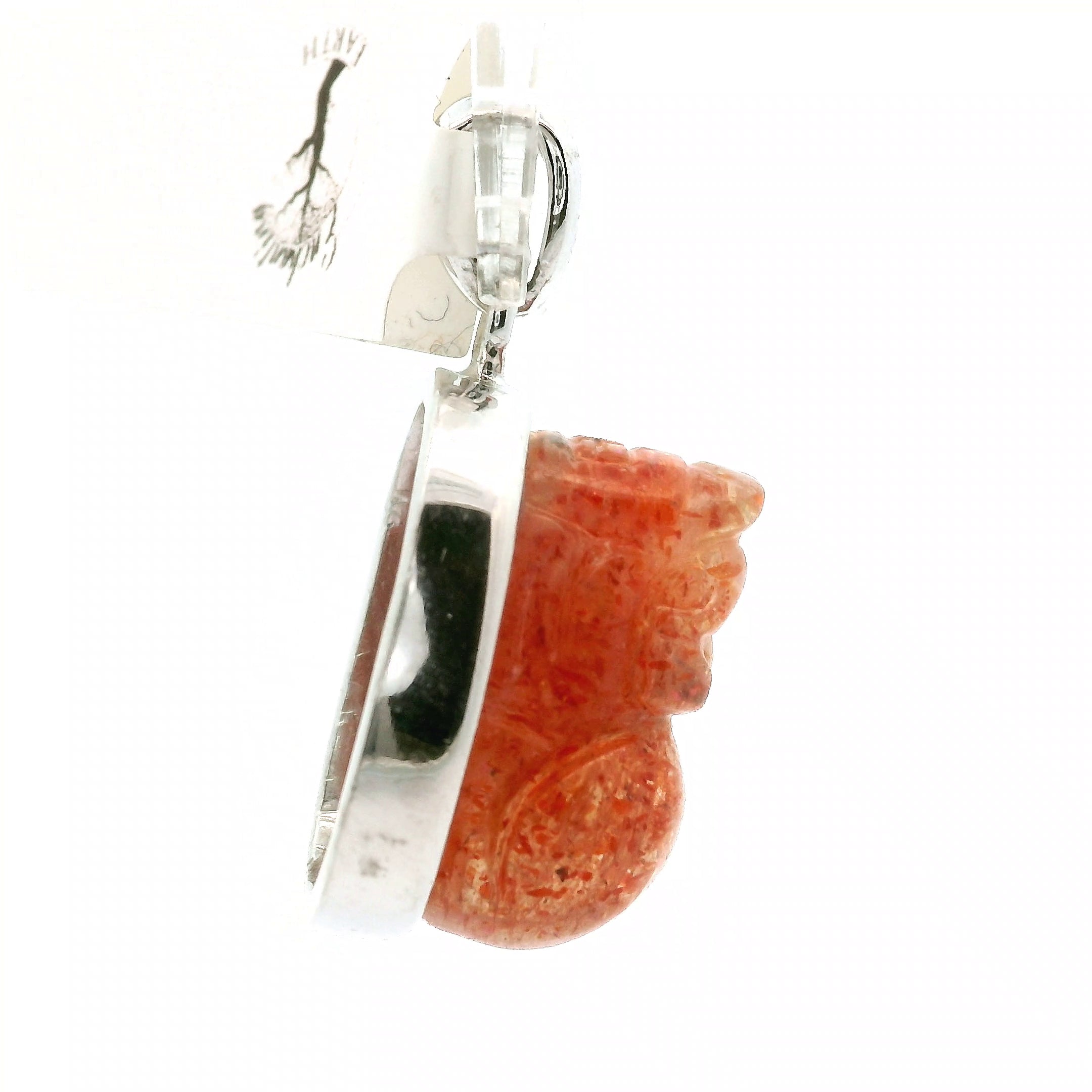 Sunstone Pixchu Pendant .925 Silver for Confidence and Strength