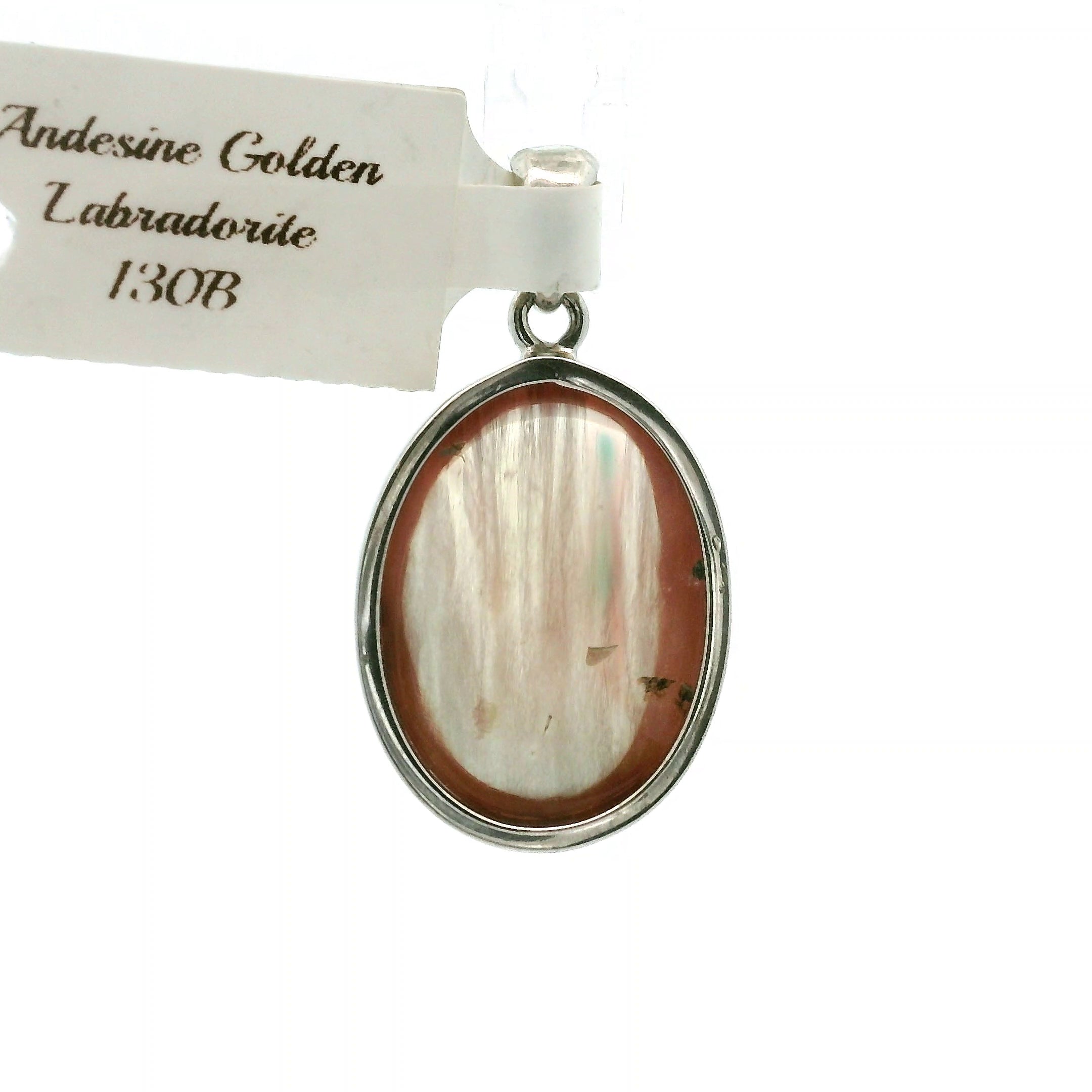 Andesine Golden Labradorite Pendant .925 Silver for Elevating your Consciousness