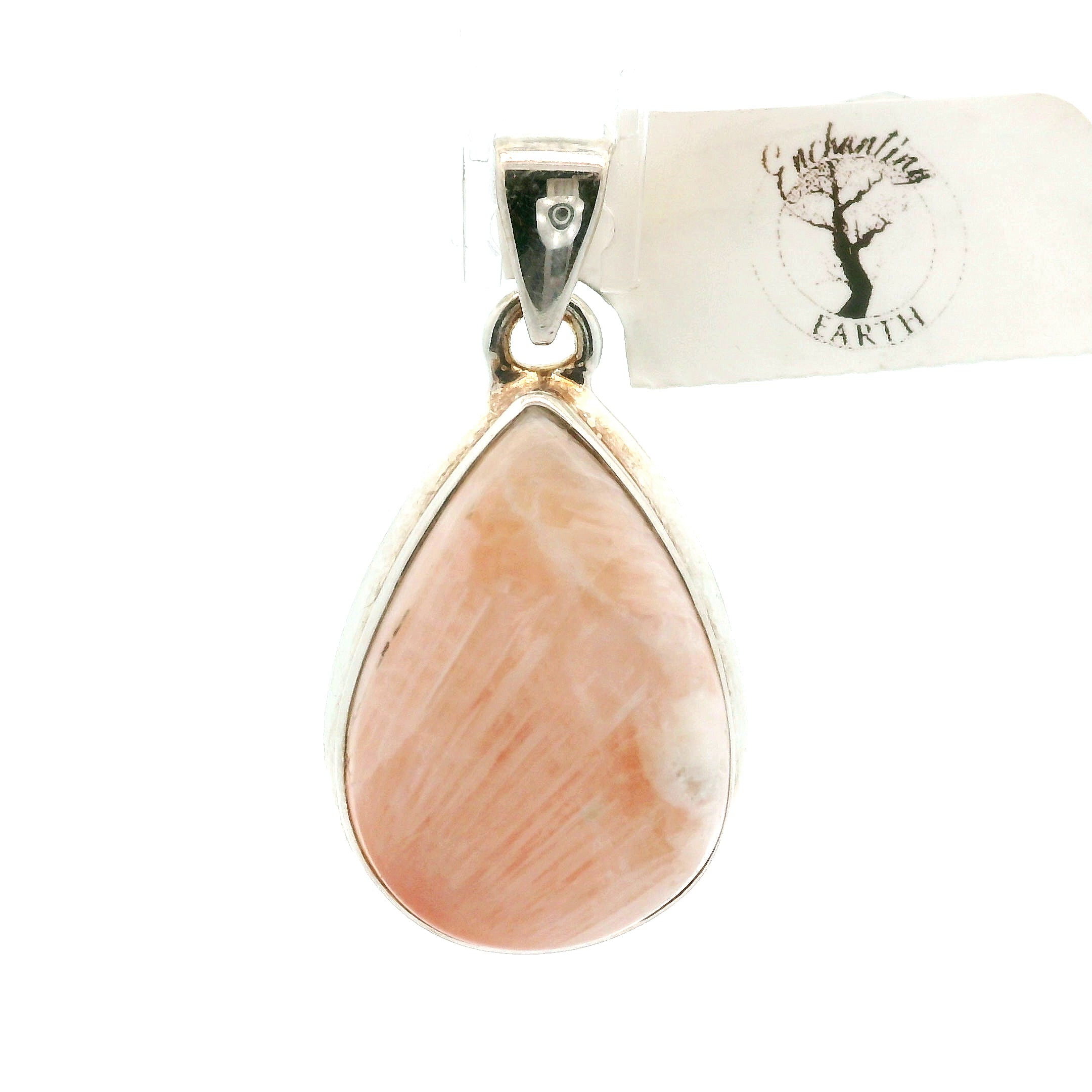 Scolecite Pendants .925 Silver for Accessing Higher Realms and Lineage Healing