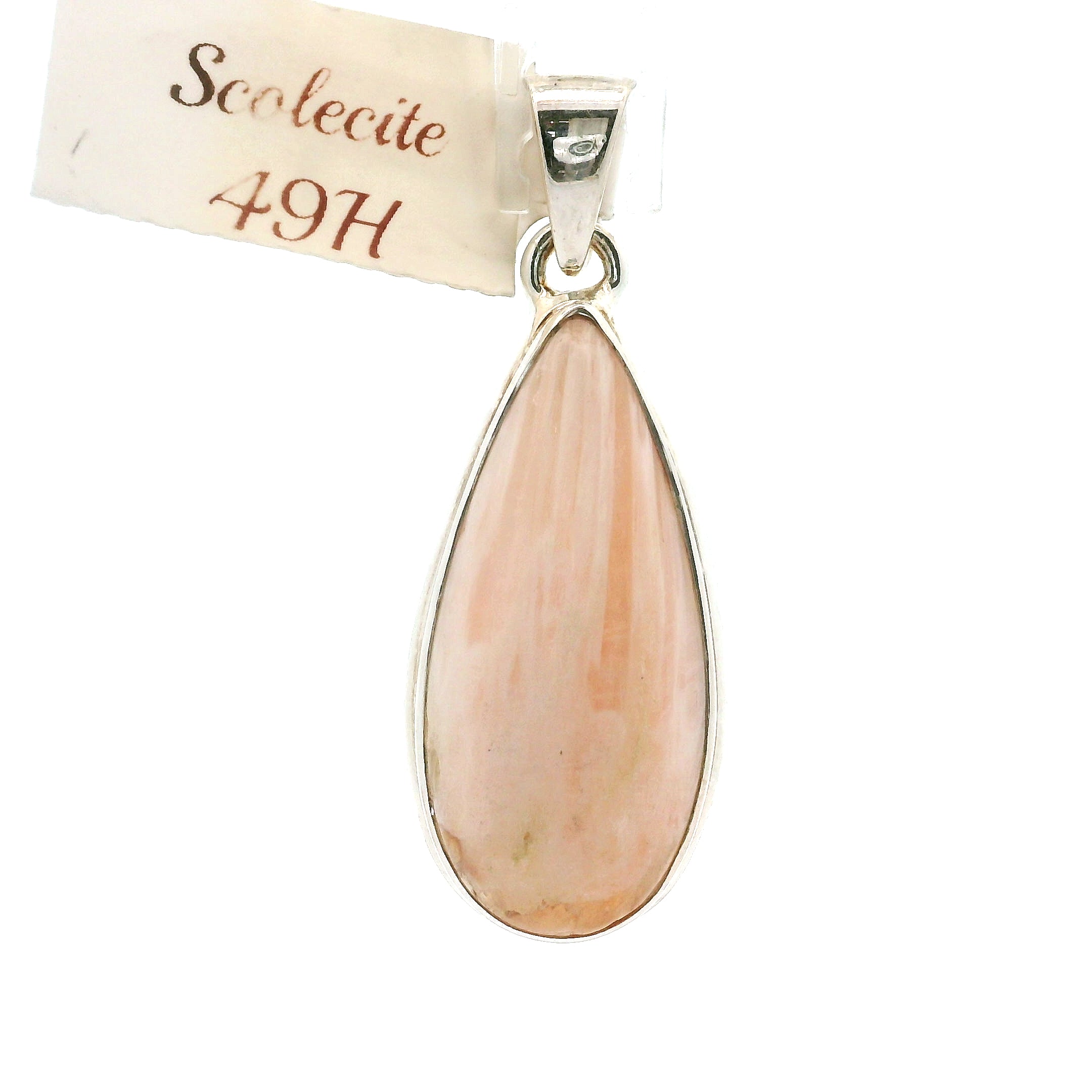 Scolecite Pendants .925 Silver for Accessing Higher Realms and Lineage Healing