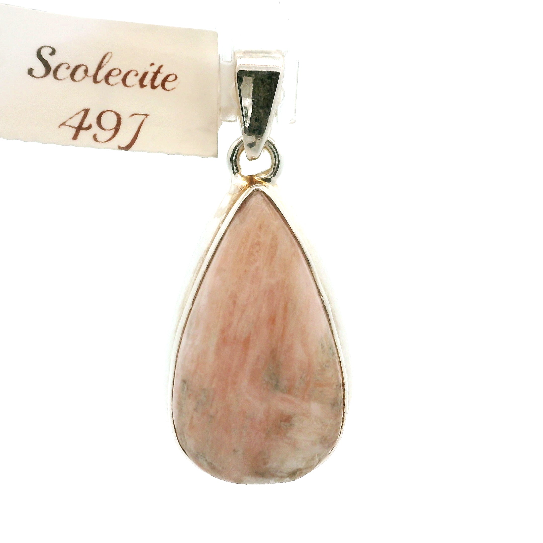 Scolecite Pendants .925 Silver for Accessing Higher Realms and Lineage Healing