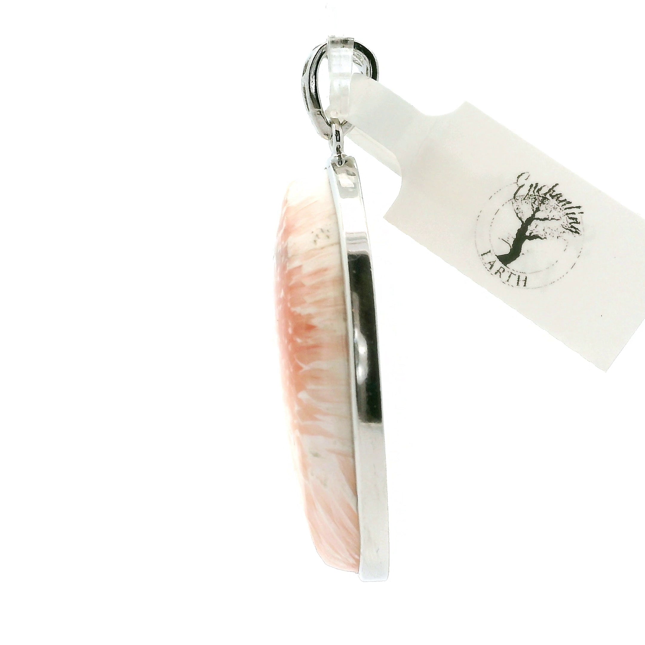 Scolecite Large Pendants .925 Silver for Accessing Higher Realms and Lineage Healing